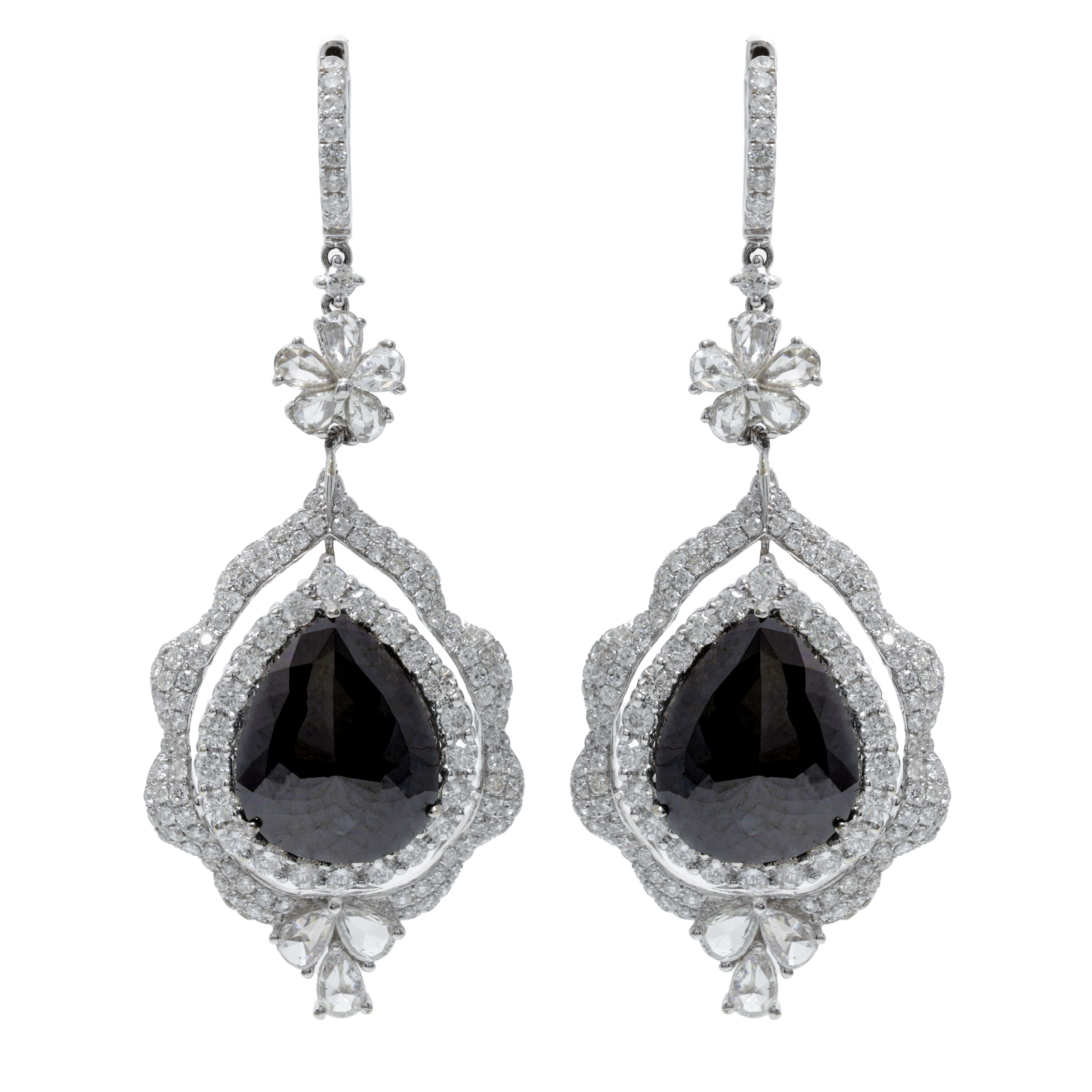 pearl drop earrings silver