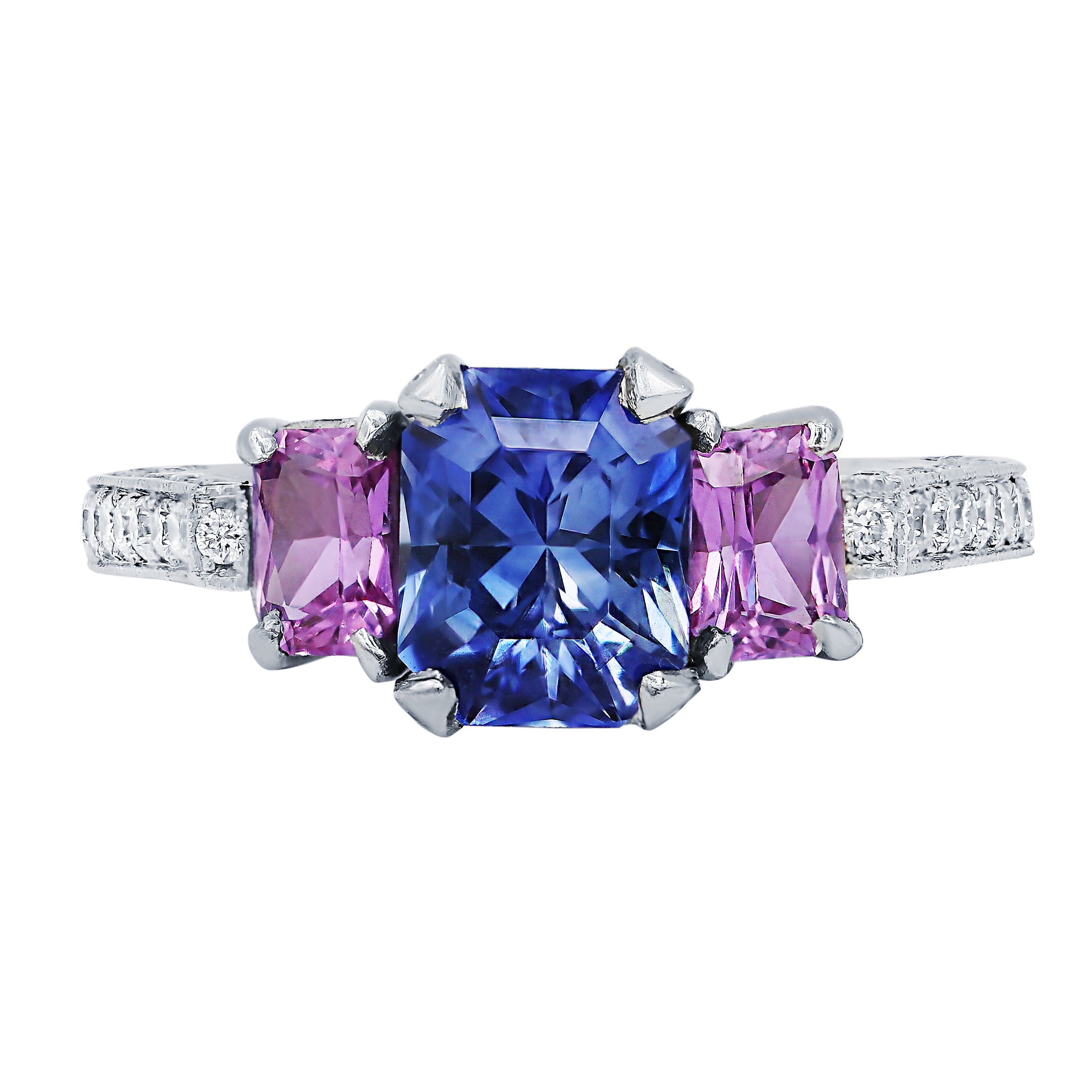 Three Stone Sapphire Ring