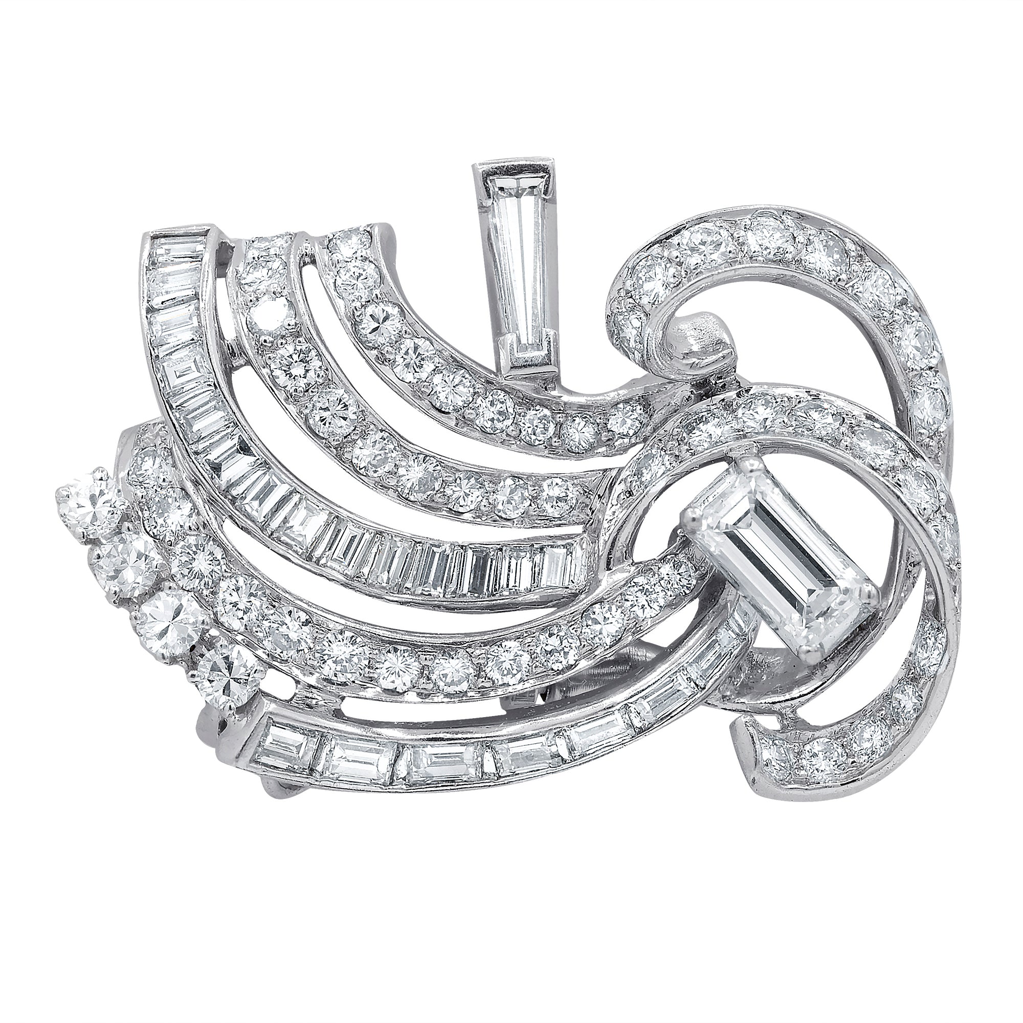 Wind Diamond Brooch