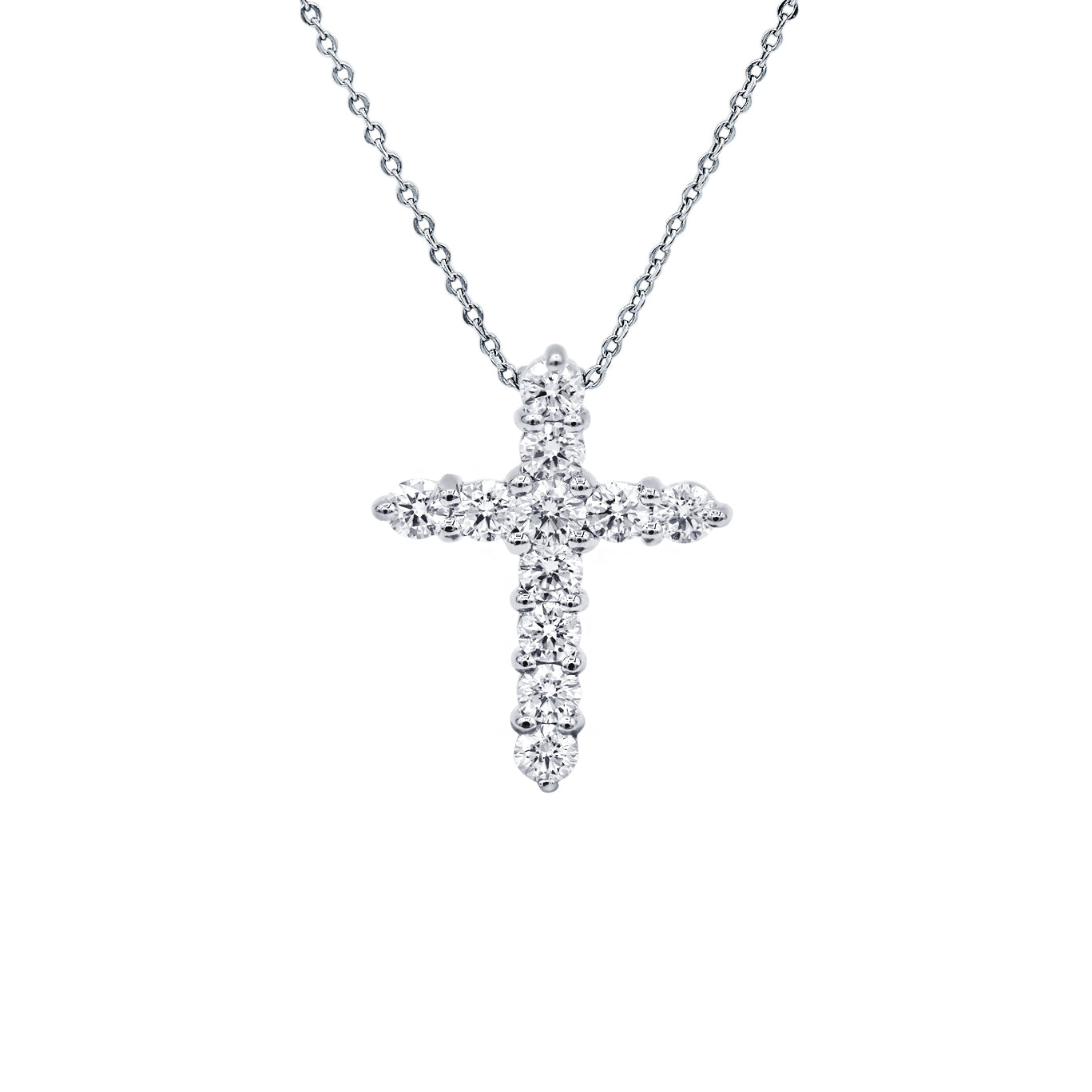 diamond cross necklace gold