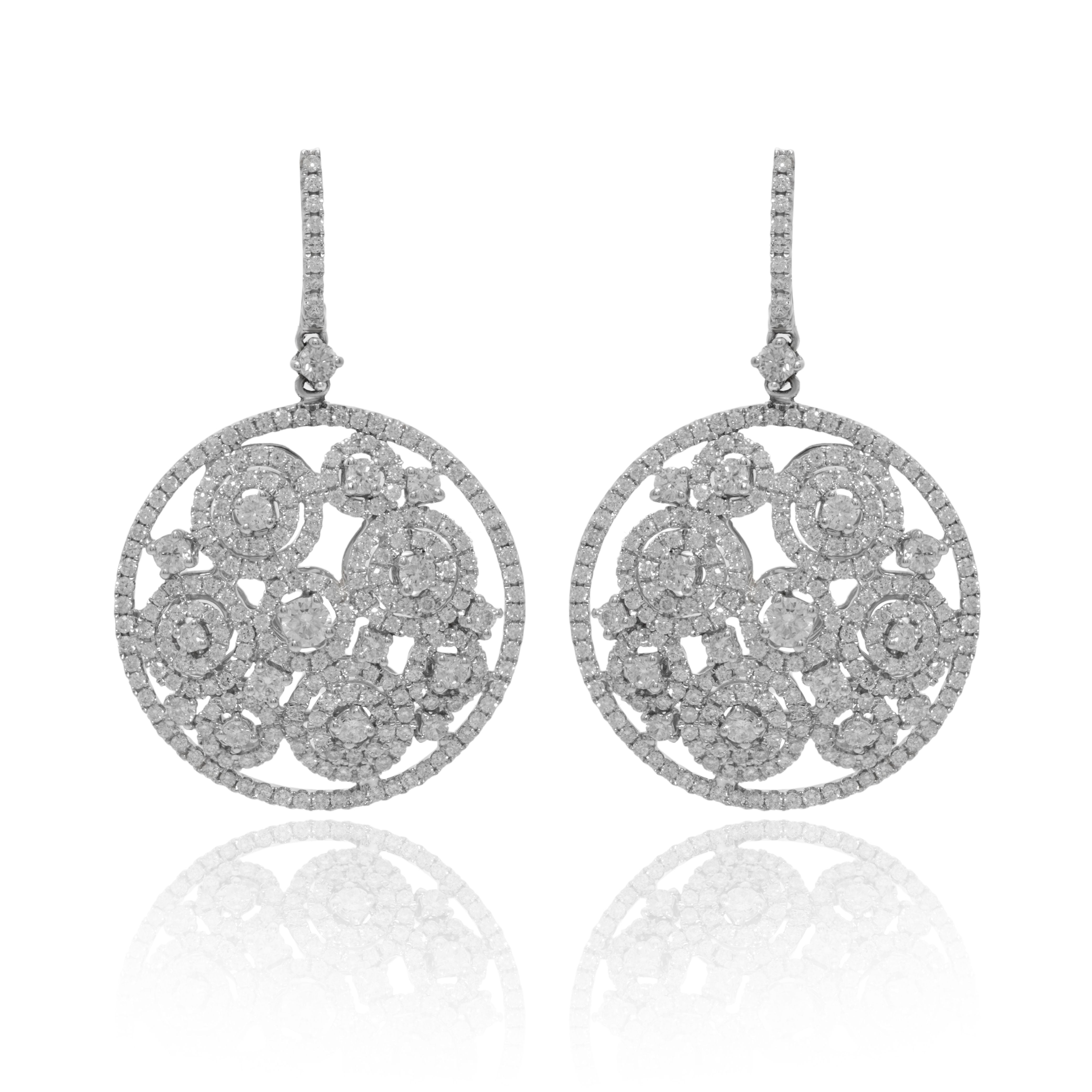 diamond drop earrings gold