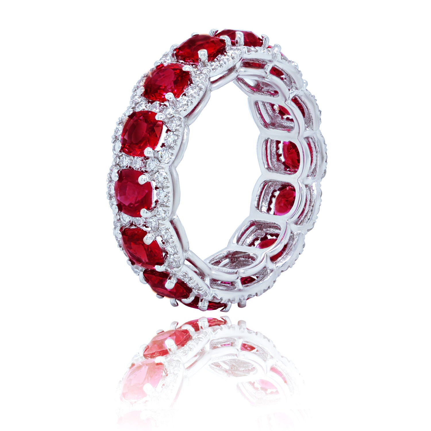 Ruby Diamond Eternity Band