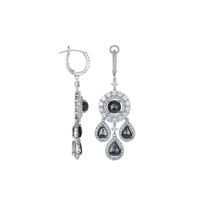 black diamond earrings for women