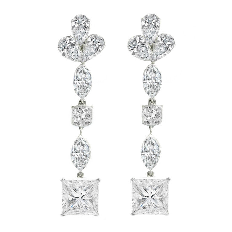 tiffany diamond drop earrings