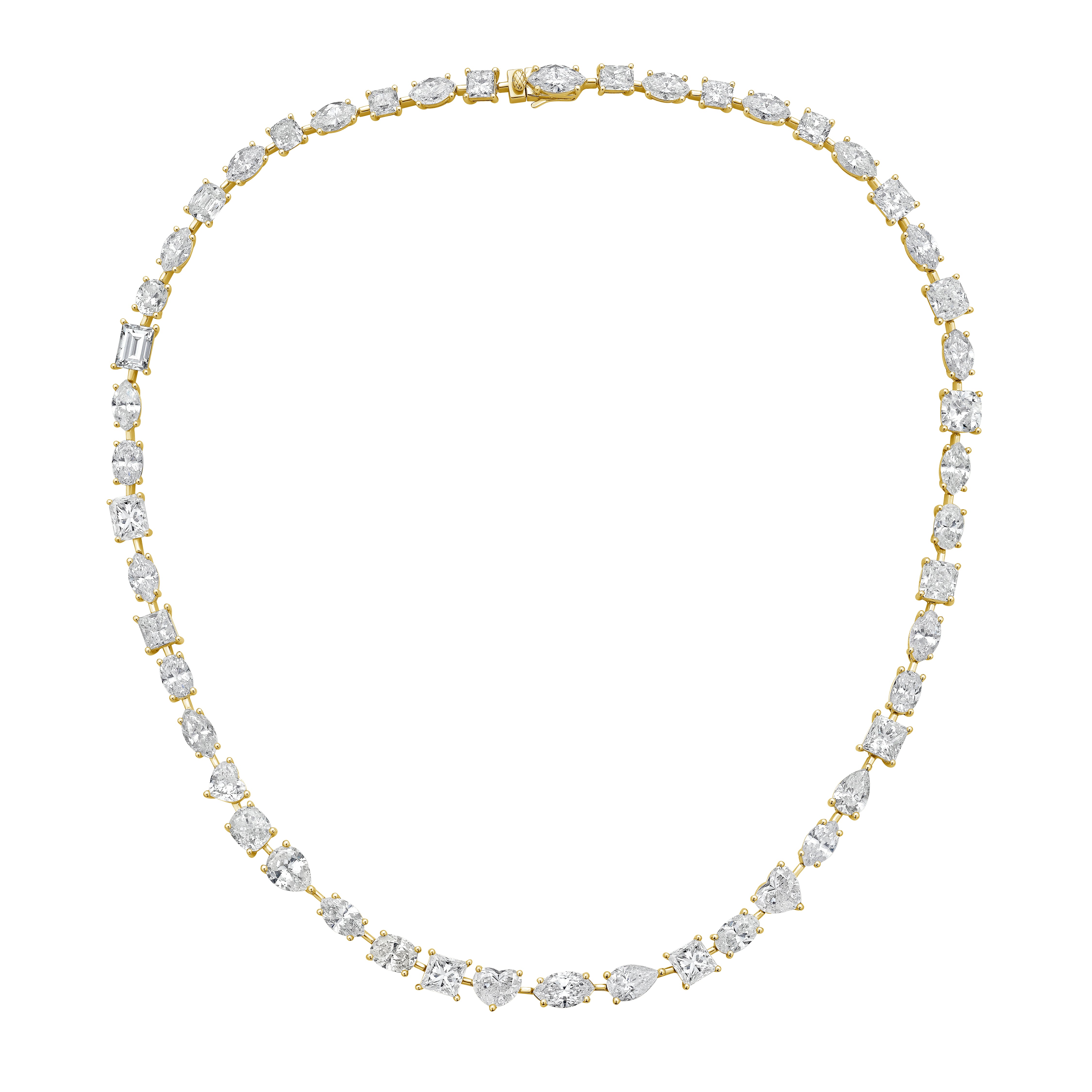 Lab Grown Multi-Cut Diamond Necklace