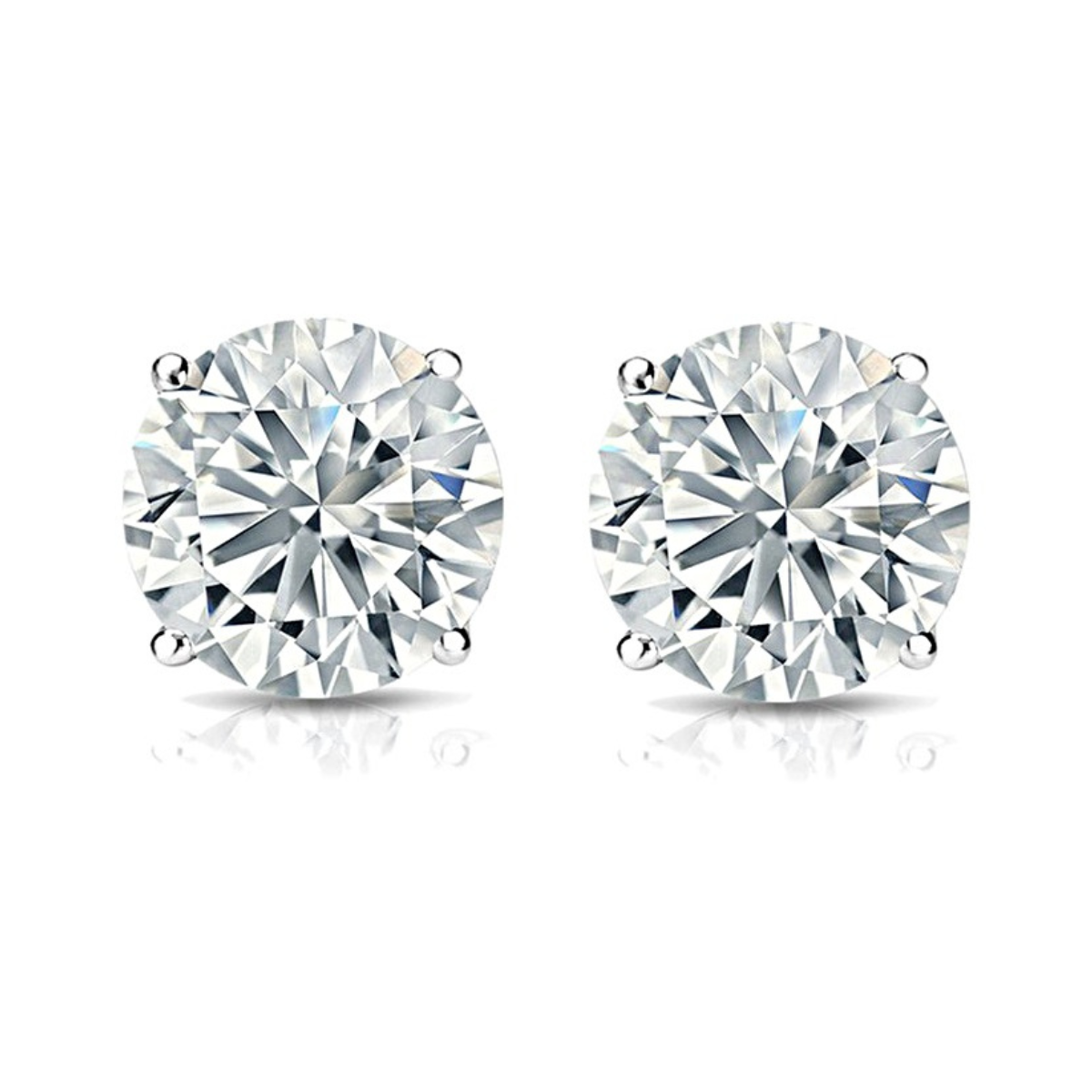 10.35ct Round Diamond Stud Earring