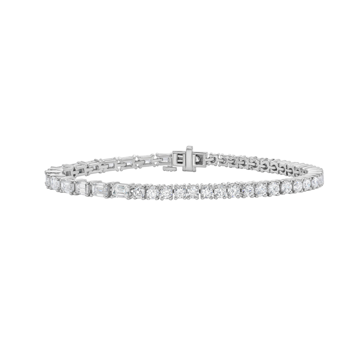 Lab Grown Two-fer Tennis Bracelet