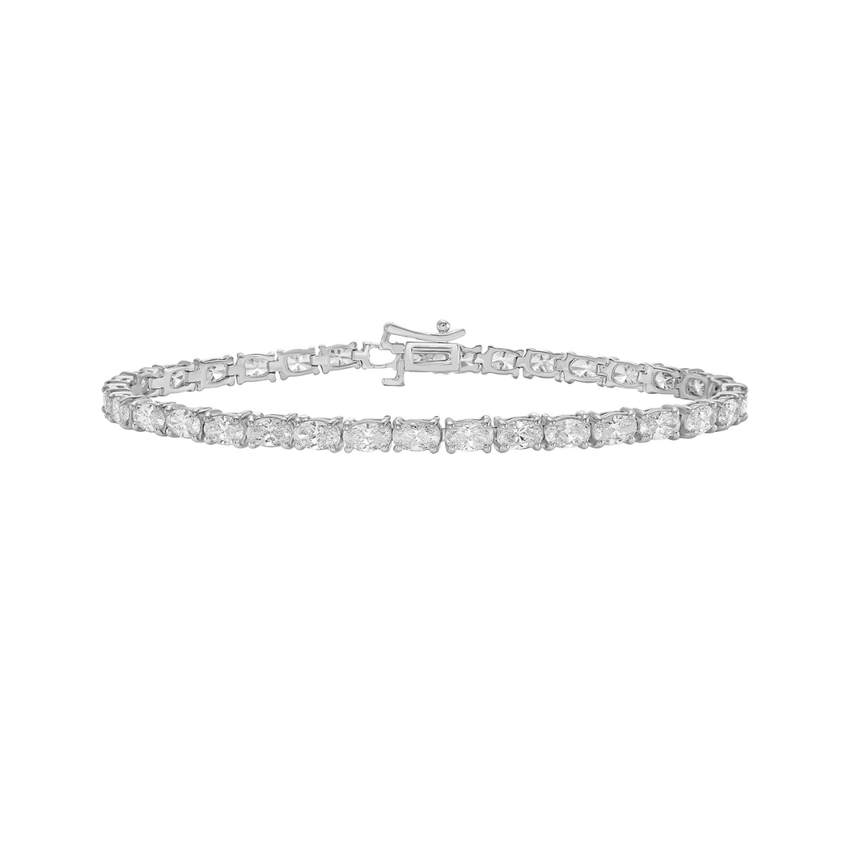 Lab Grown Diamond Oval Tennis Bracelet