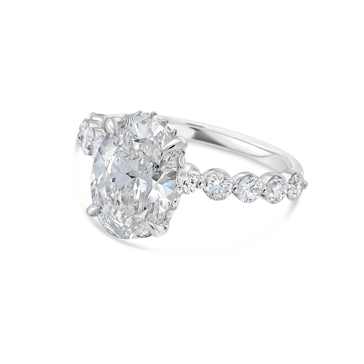 Lab Grown Diamond Oval Engagement Ring