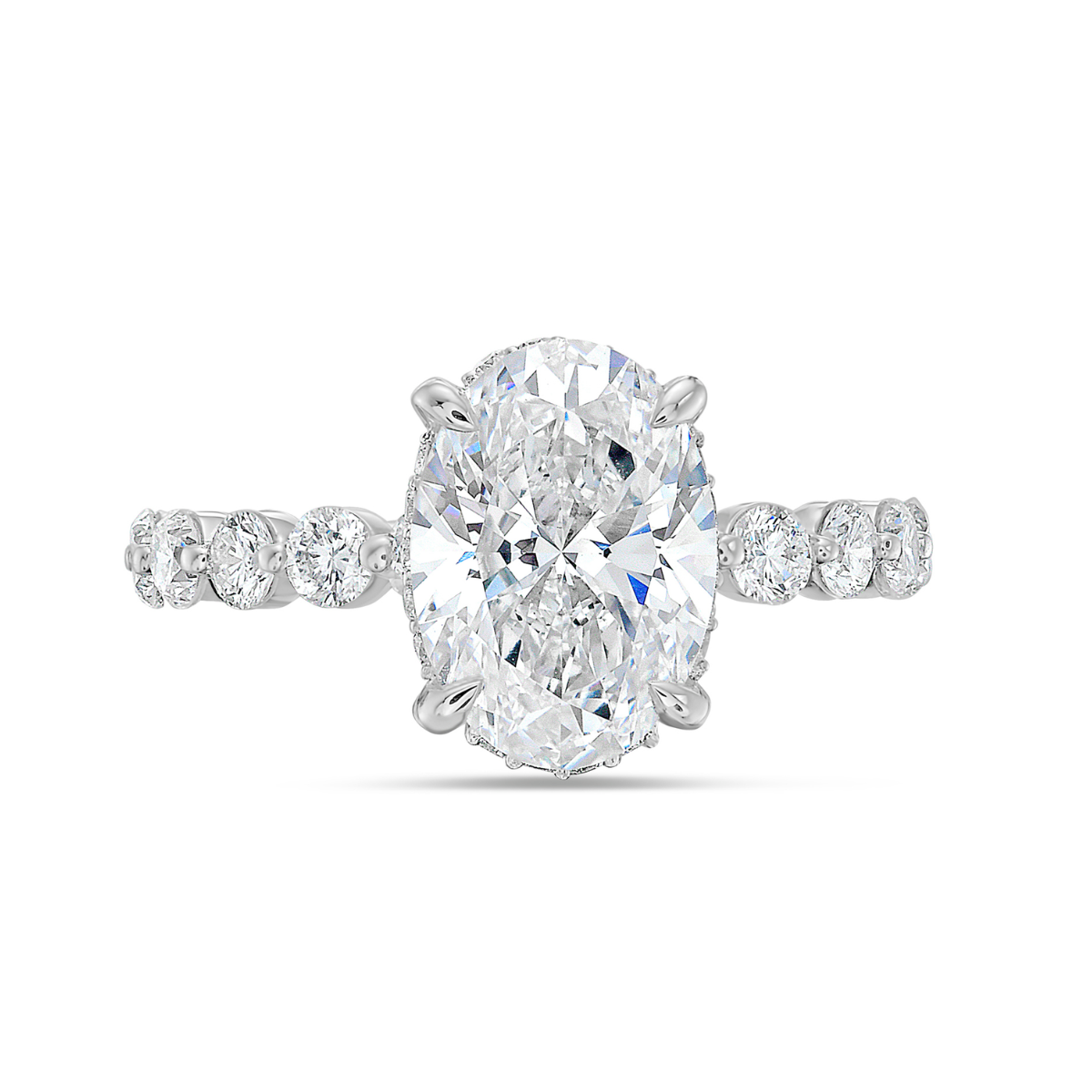 Lab Grown Diamond Oval Engagement Ring