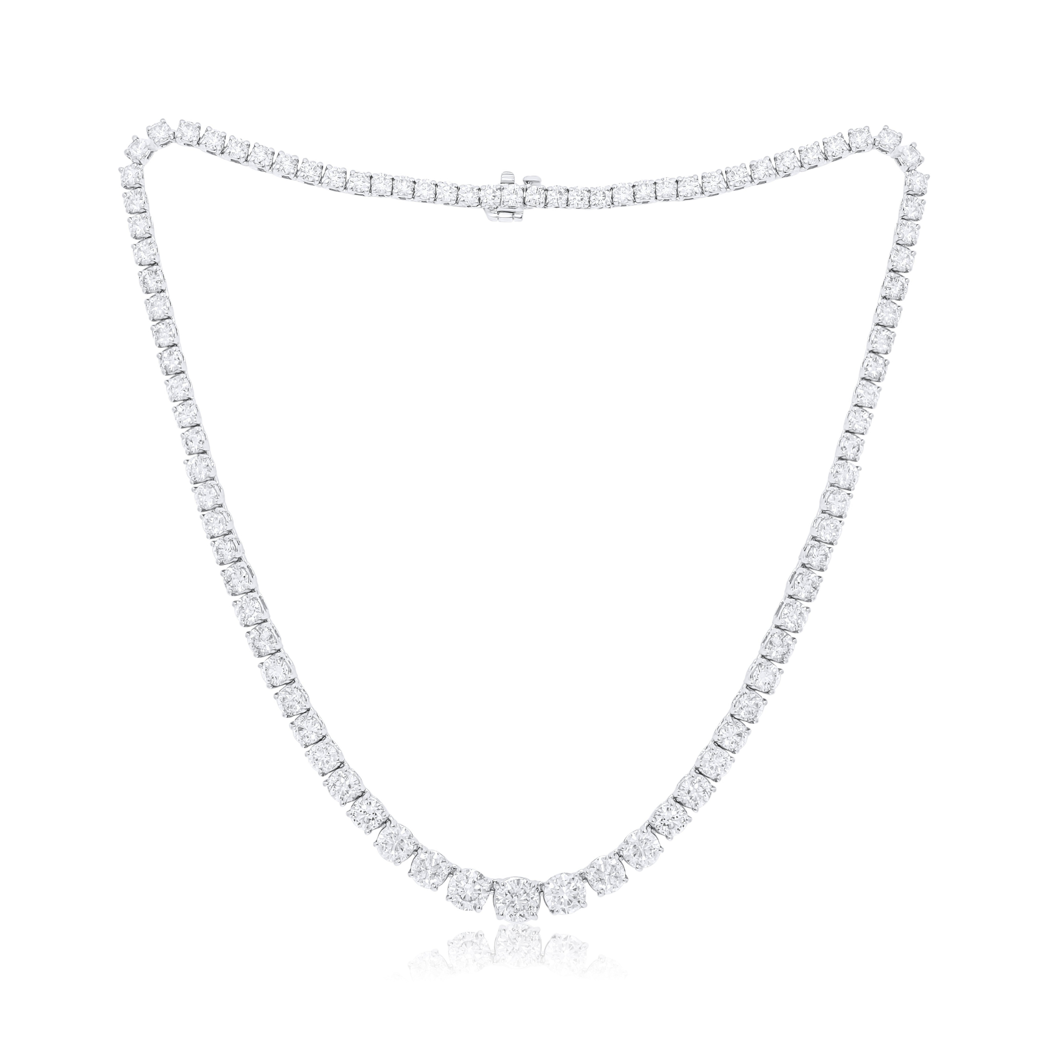 diamond tennis necklace