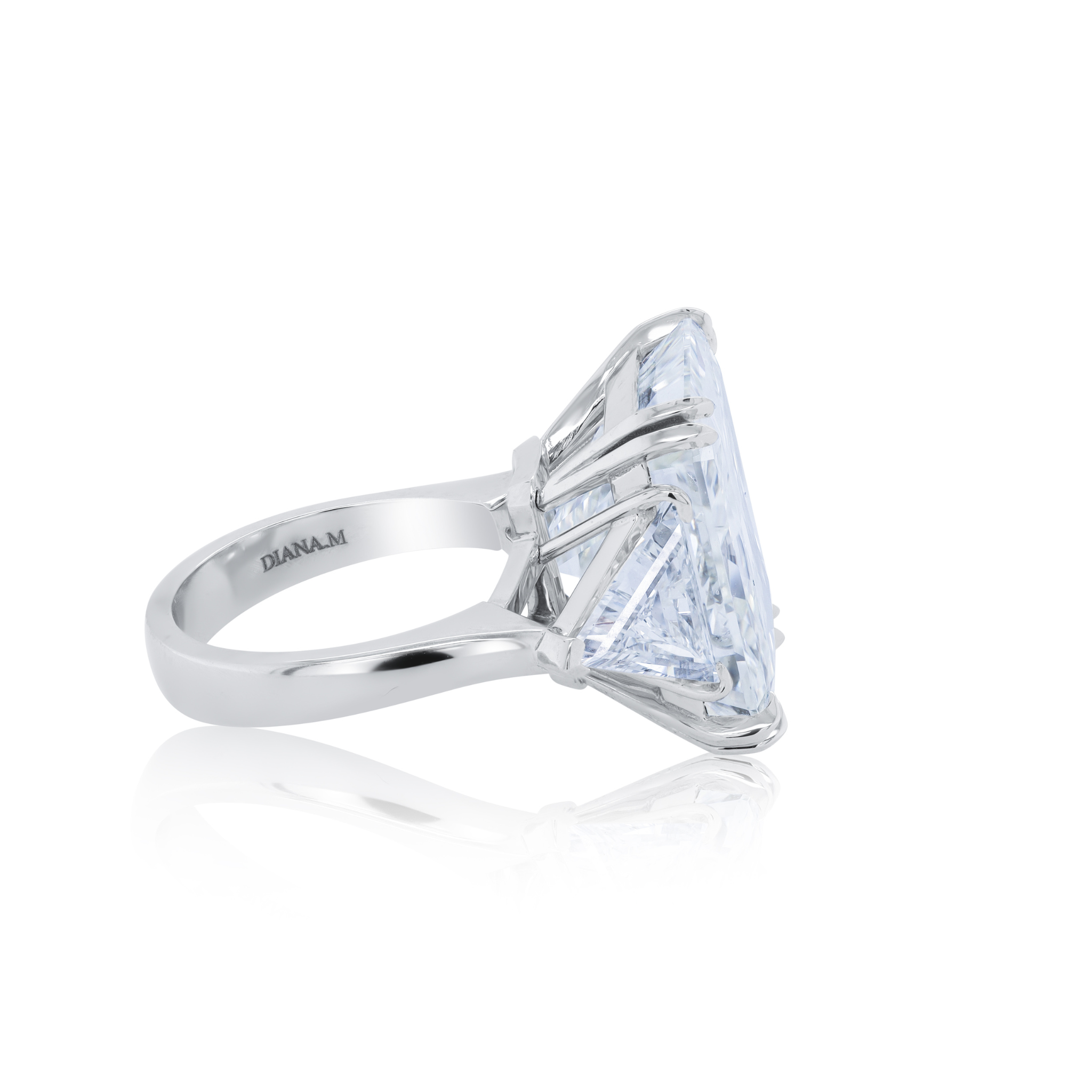 18.03ct Radiant and Trillion Diamond Ring.jpg