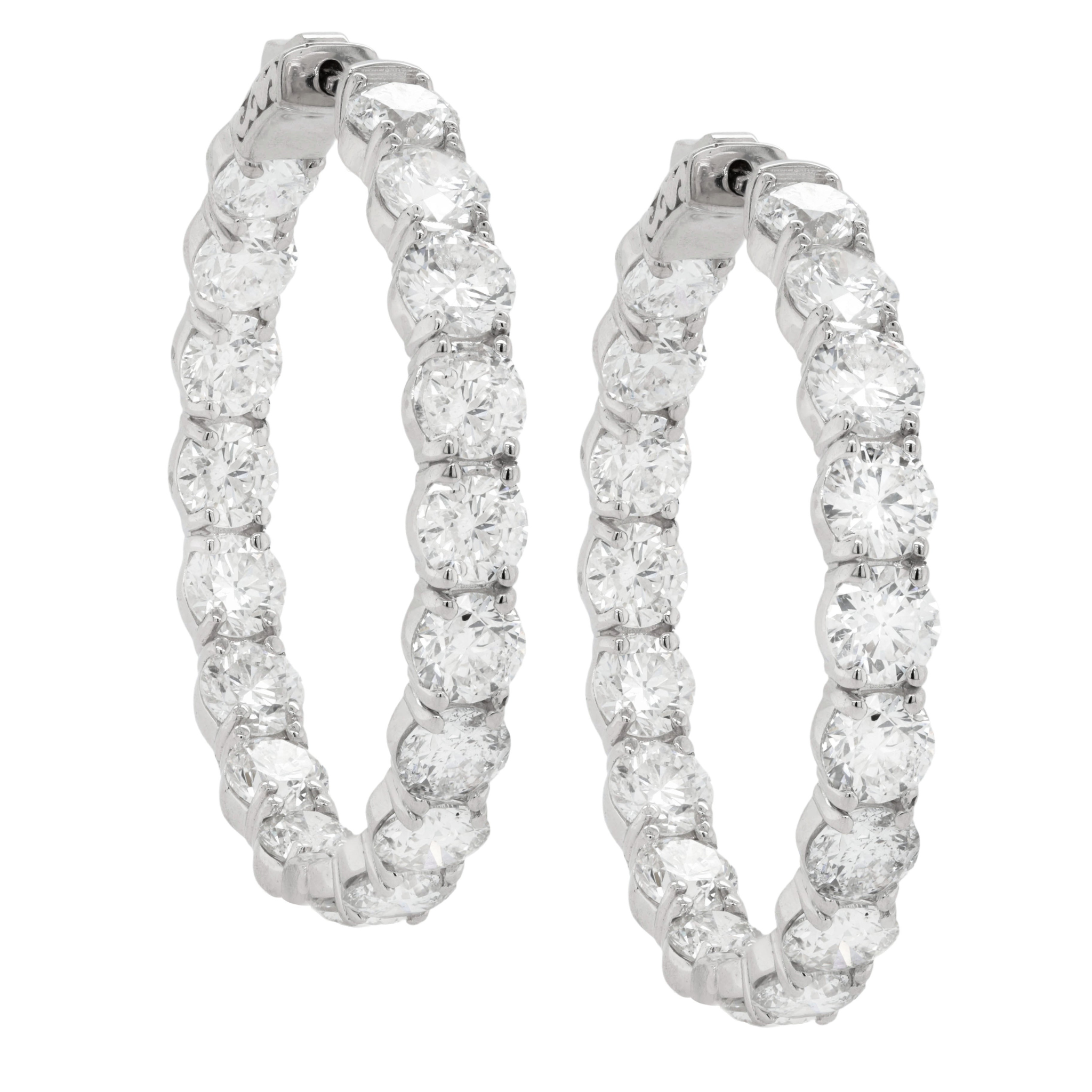18 Kt White Gold 1.50" Hoop Earrings with 14.48 cts.jpg