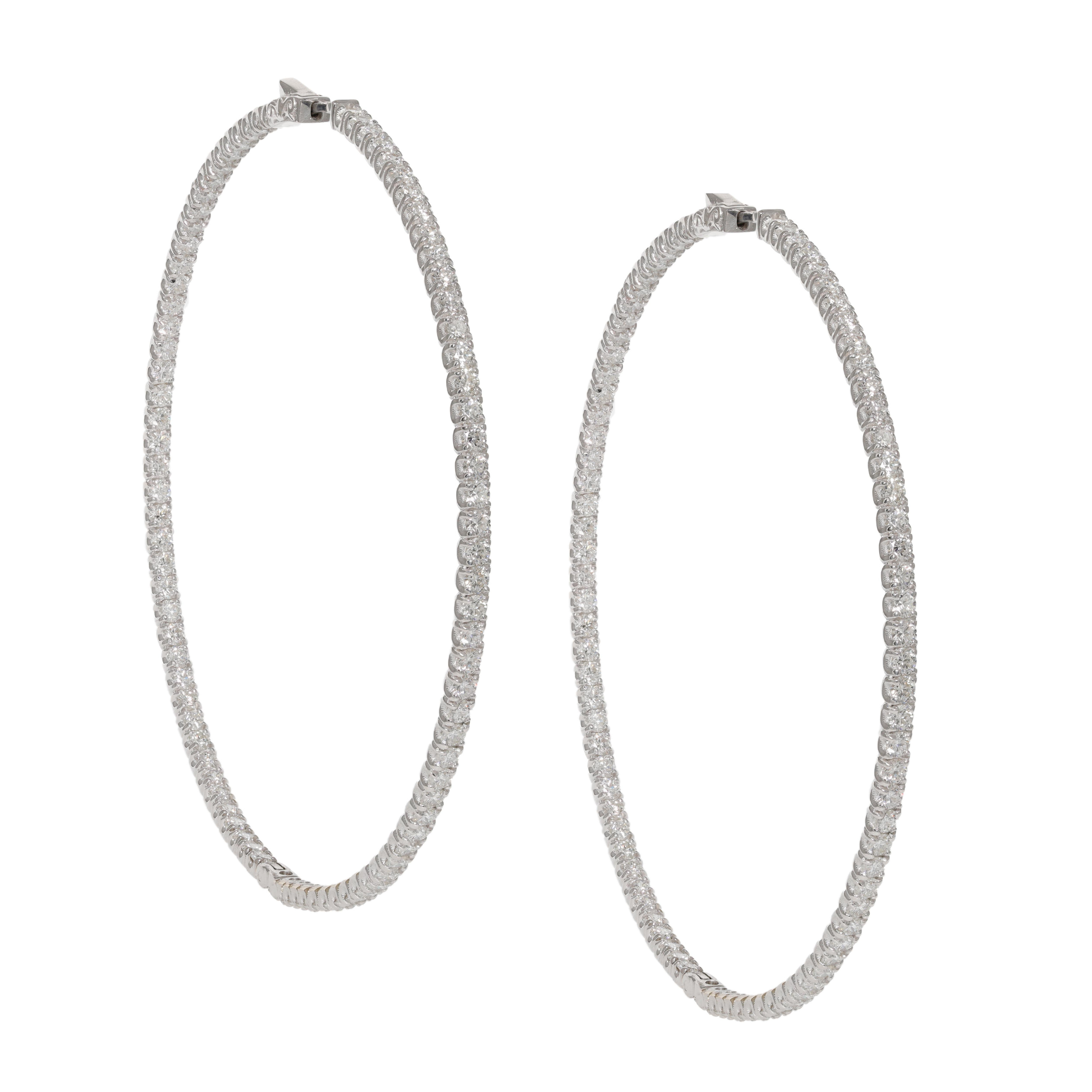 18 Kt White Gold 3.00" Hoop Earrings with 8.70 cts.jpg