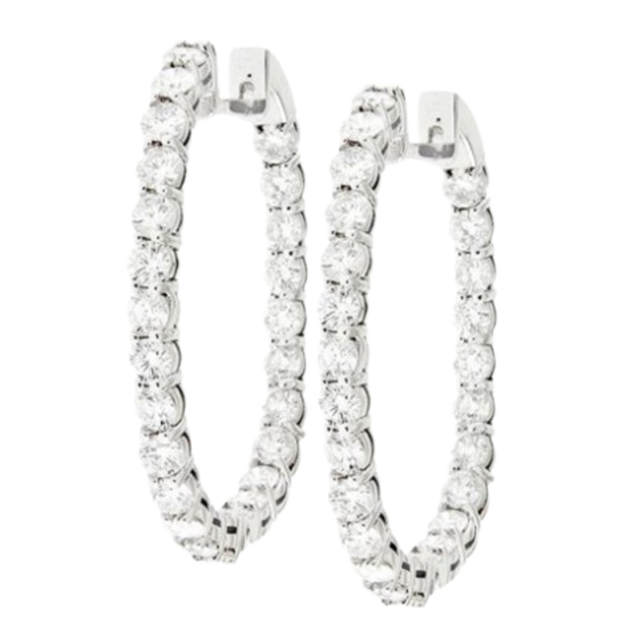 18 Kt White Gold Hoop Earrings with 11.20 cts.jpg