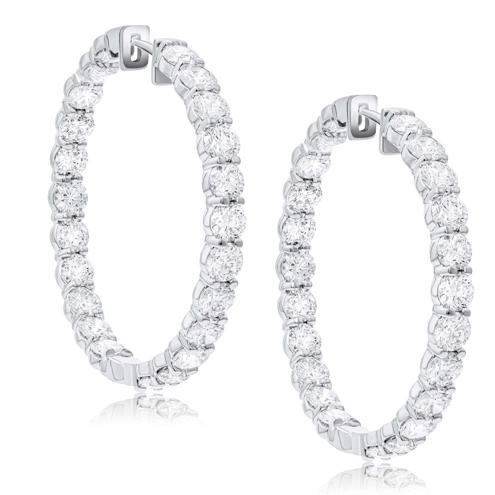 18 Kt White Gold Hoop Earrings with 15.10 cts.jpg