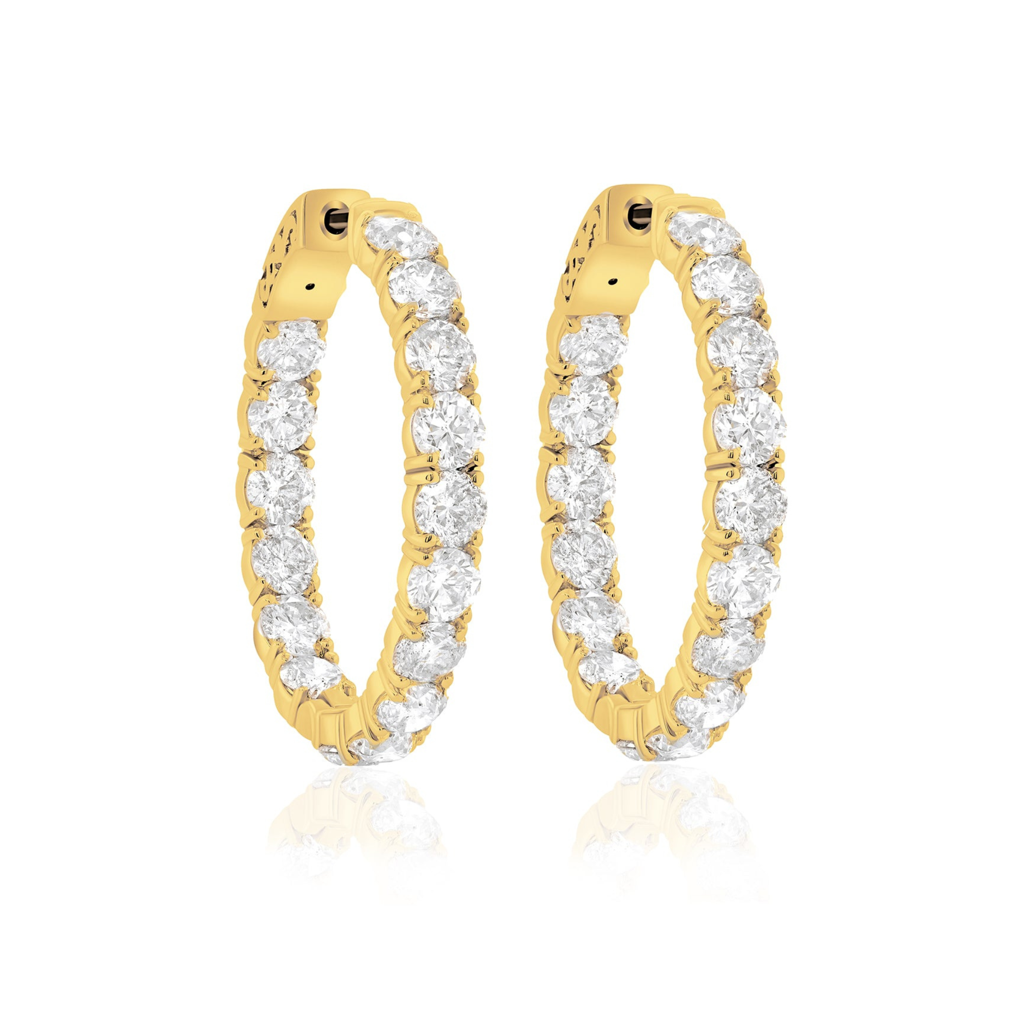 18 Kt Yellow Gold Hoop Earrings with 8.20 cts.jpg