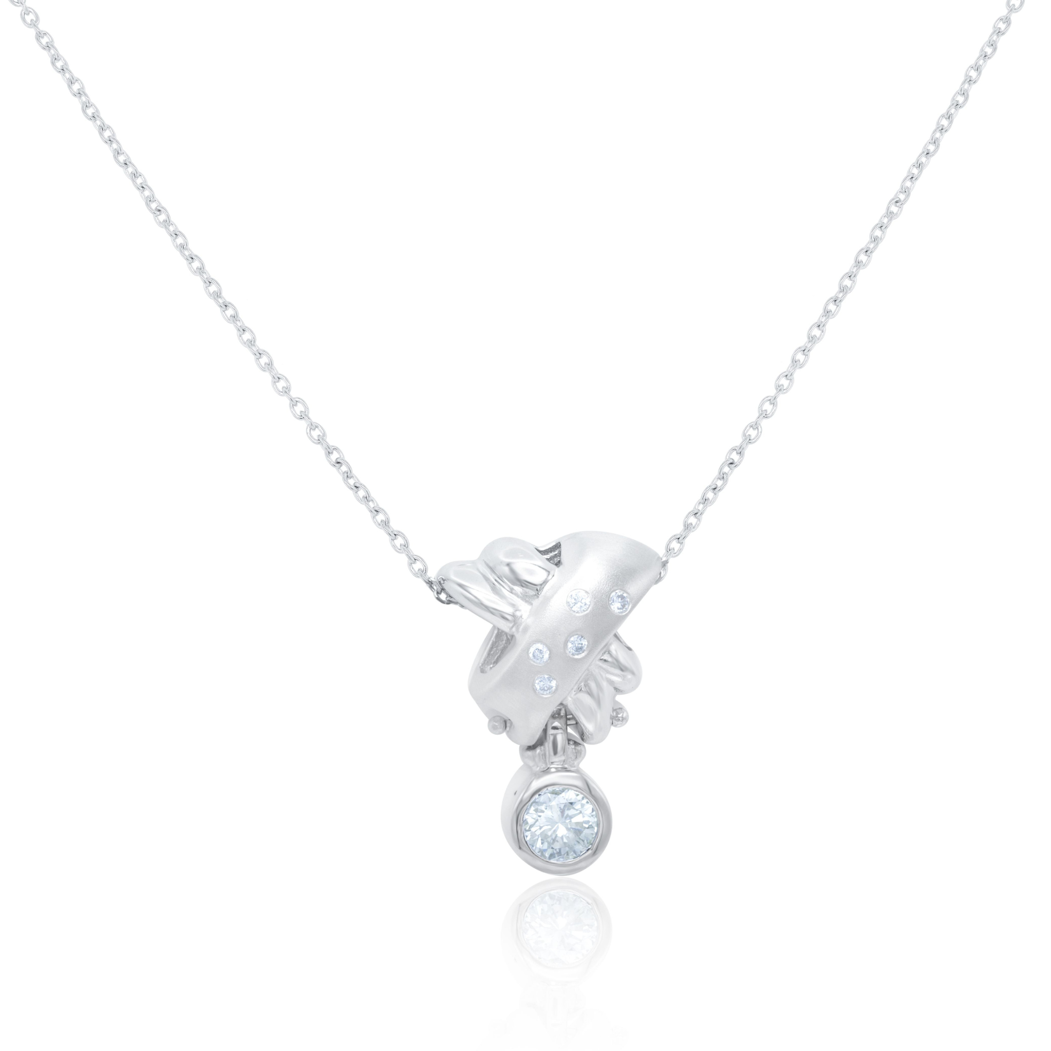 18kt White Gold Diamond Pendant with 0.60 Cts.jpg