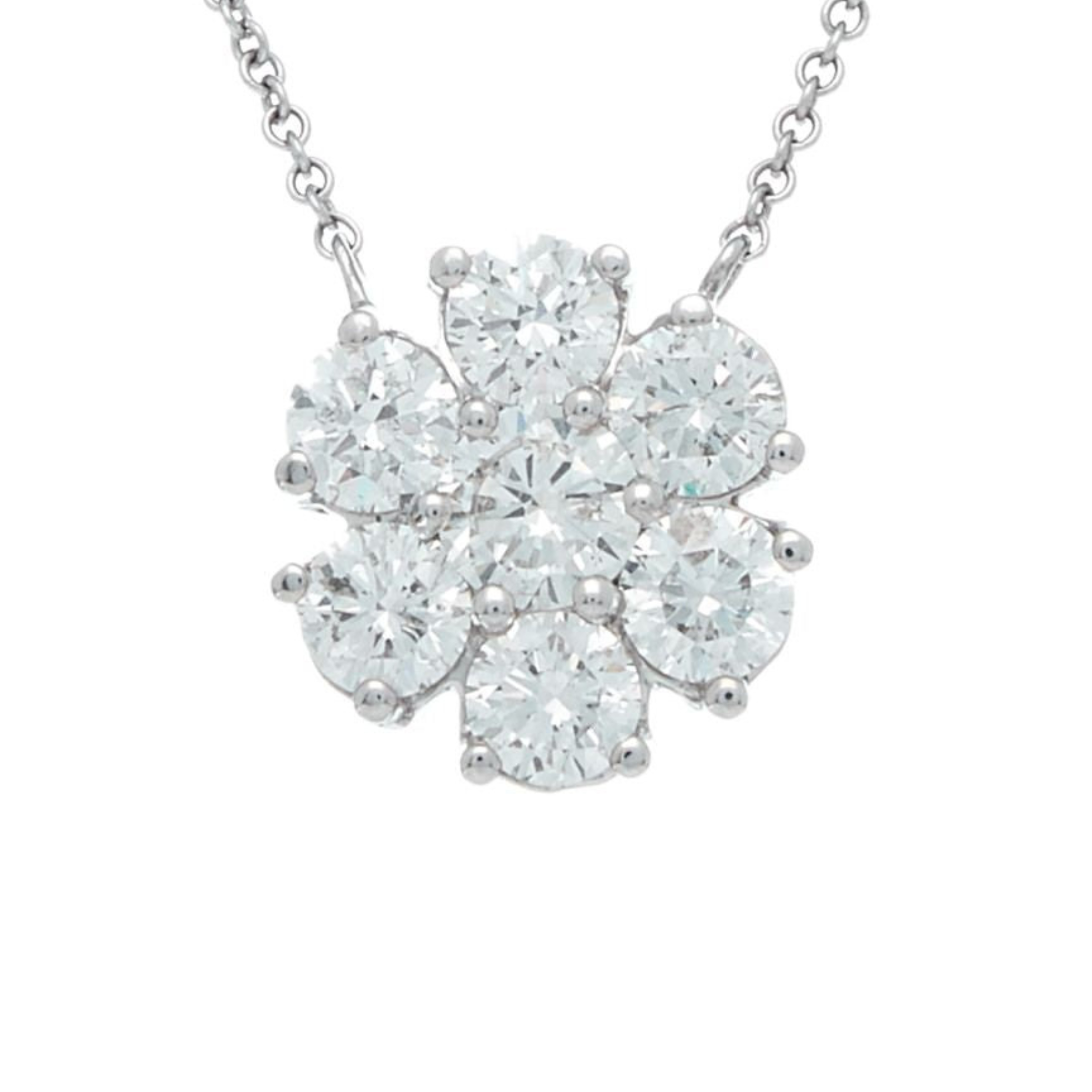 18kt White Gold Flower Diamond Pendant with 2.35 Cts.jpg