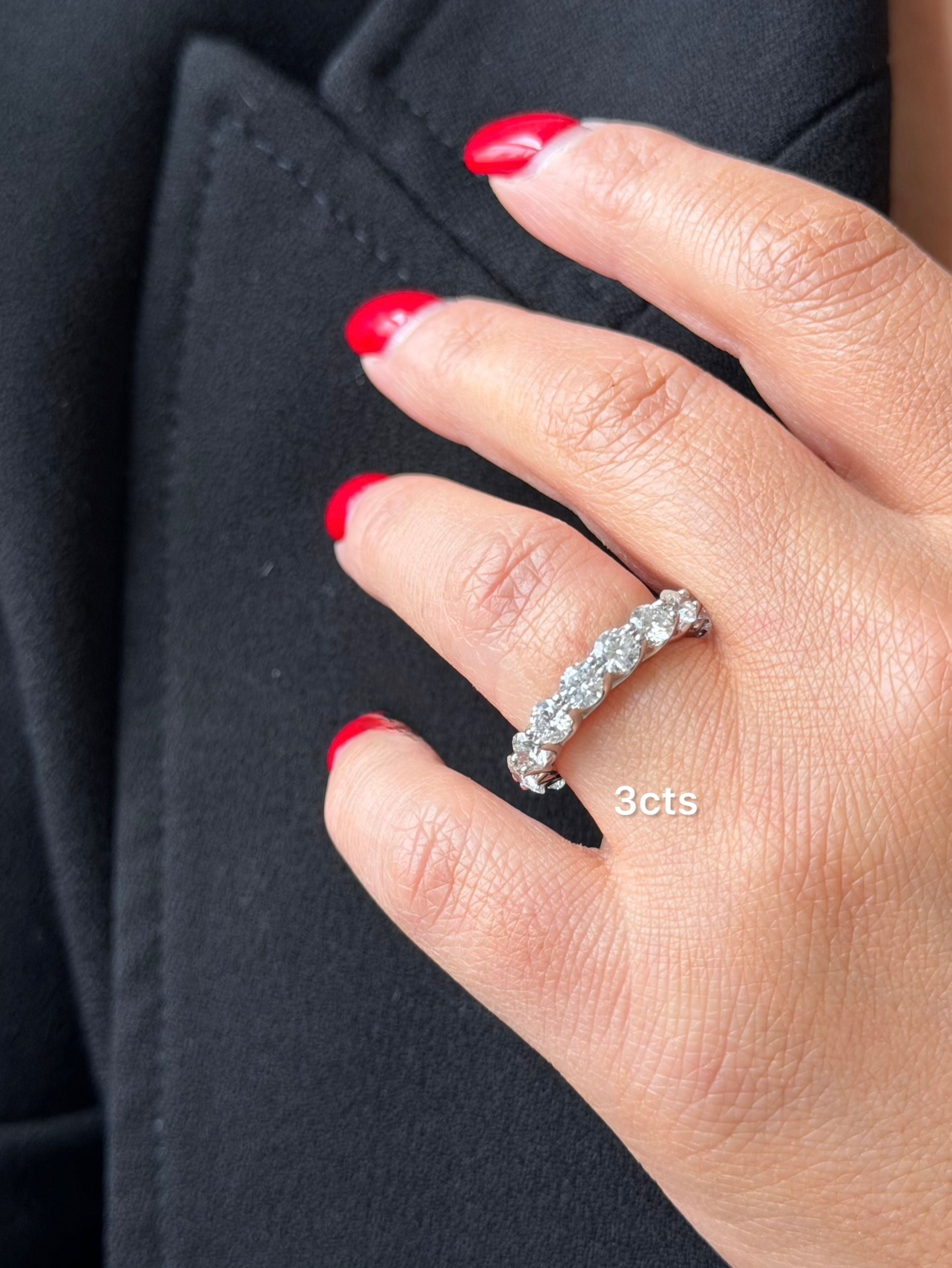 Lab Grown Round Diamond Eternity Band