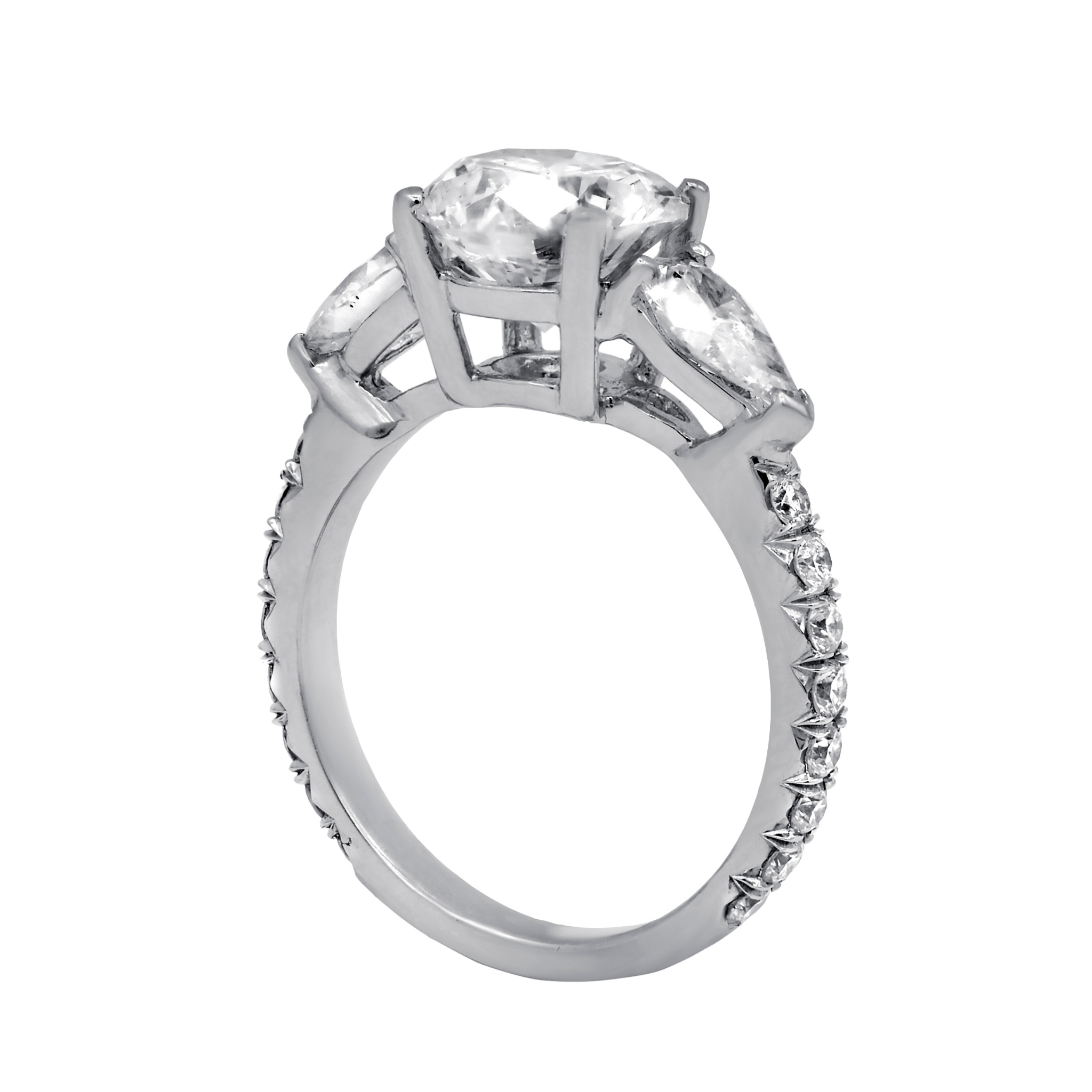 3-stone diamond anniversary ring