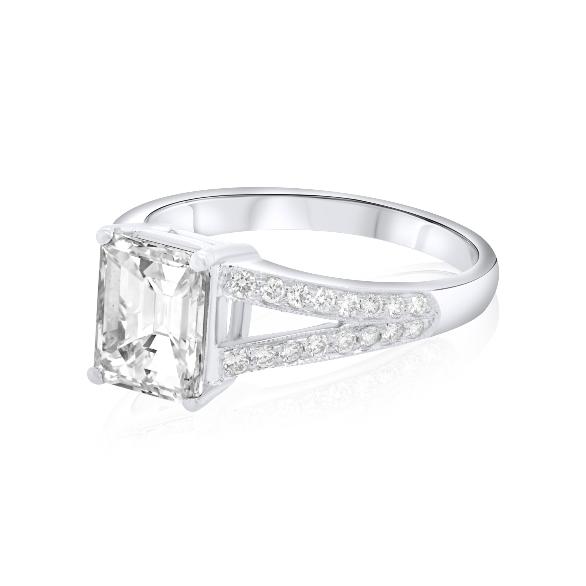 2ct Emerald Cut Split Shank Diamond Ring.jpg