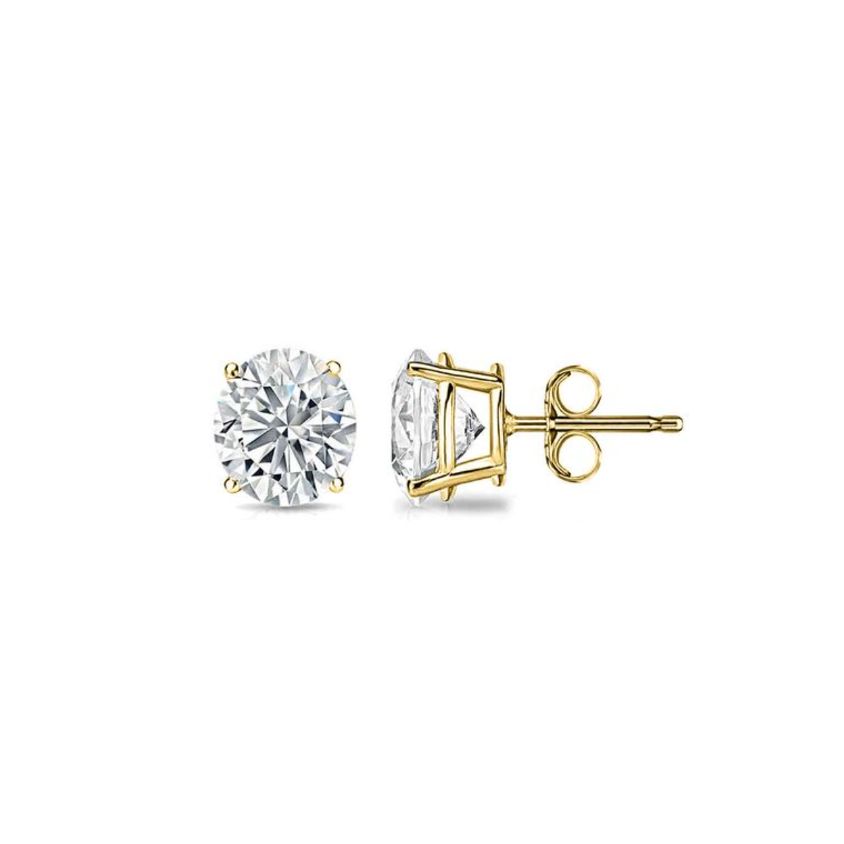 4 Prong Diamond Stud