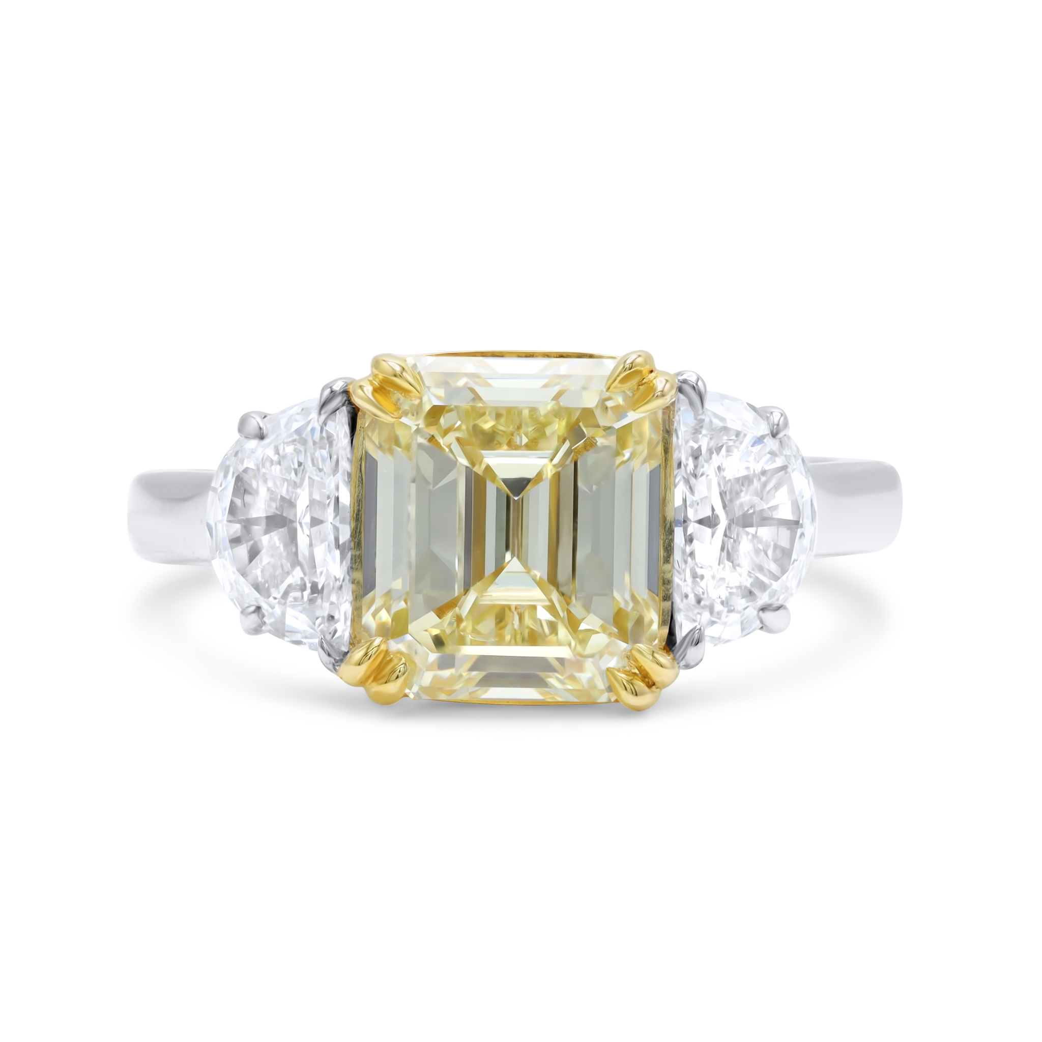 3.03ct Fancy Yellow Emerald Diamond Ring.jpg