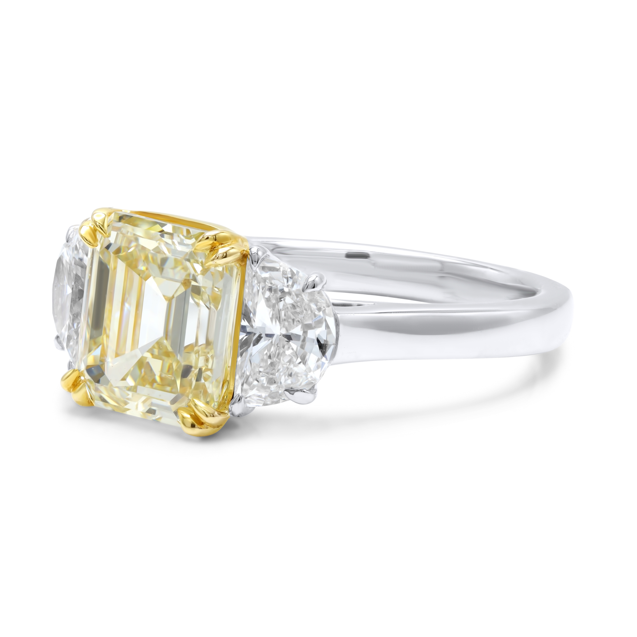 3.03ct Fancy Yellow Emerald Diamond Ring.jpg