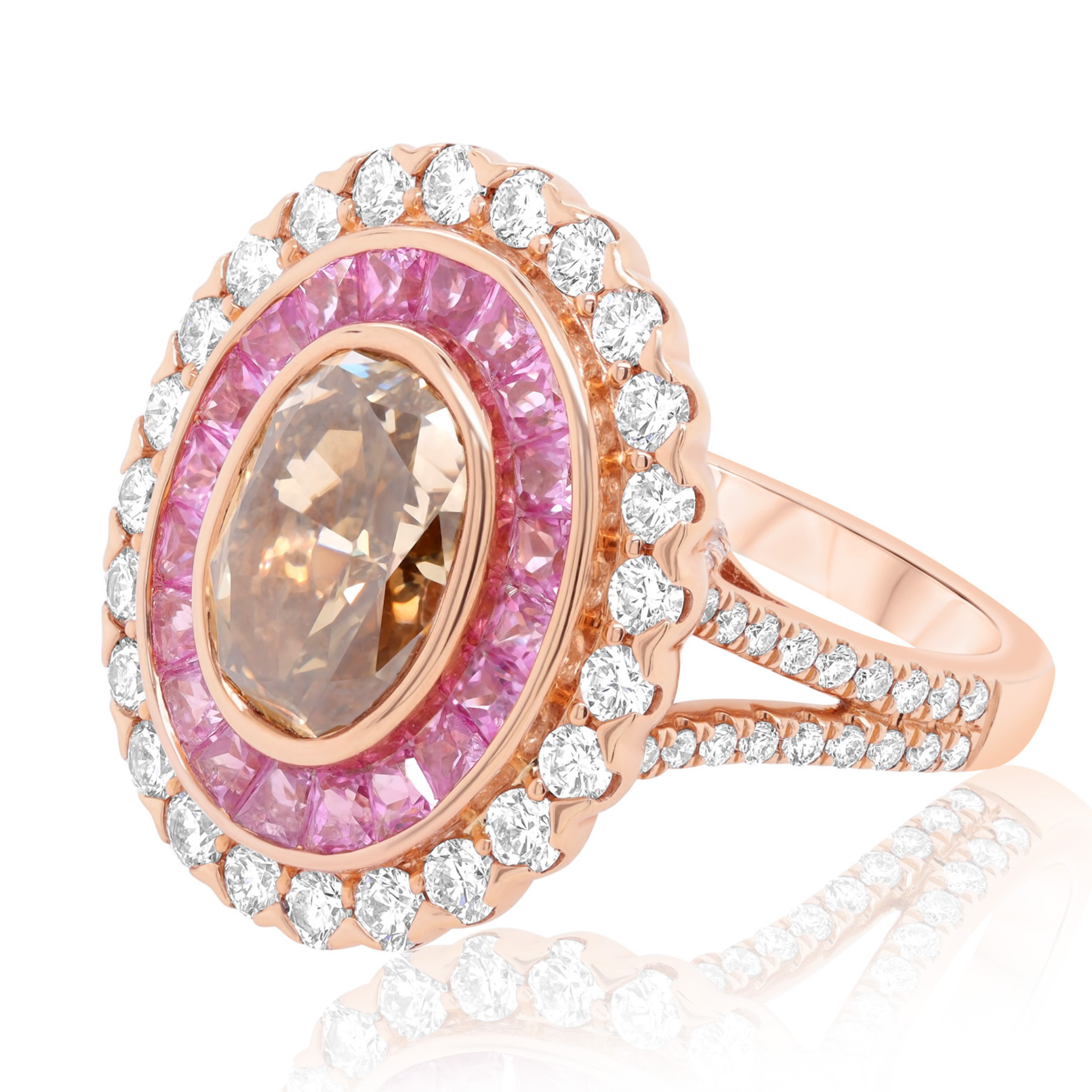 3.31ct Oval Brown and Pink Diamond Ring.jpg