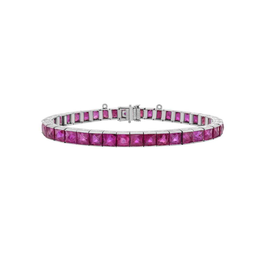 Ruby Tennis Bracelet