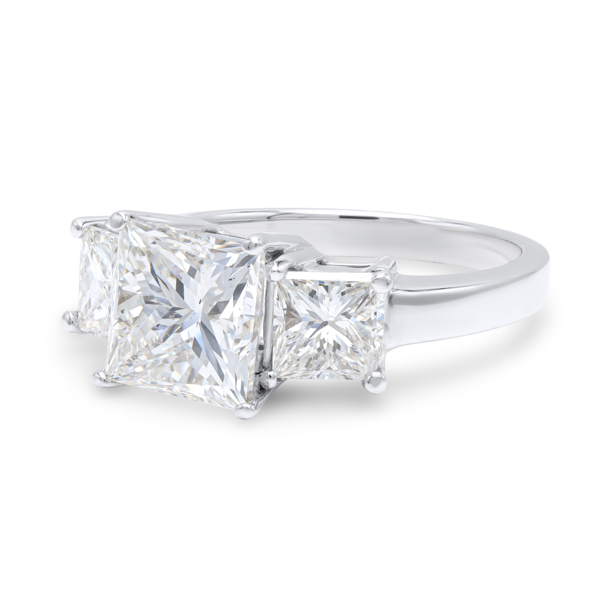 4.01ct Princess Three Stone Diamond Ring.jpg