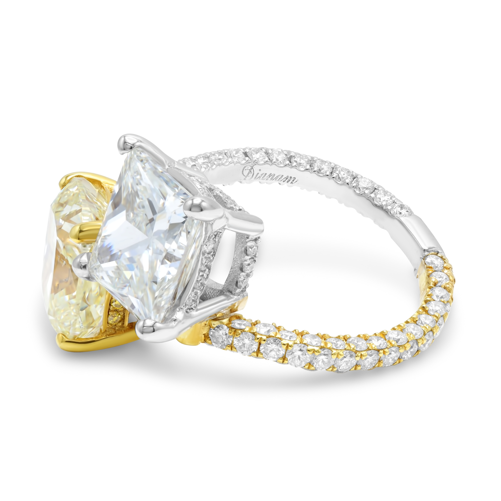 4.01ct Princess and Cushion Toi et Moi Diamond Ring.jpg