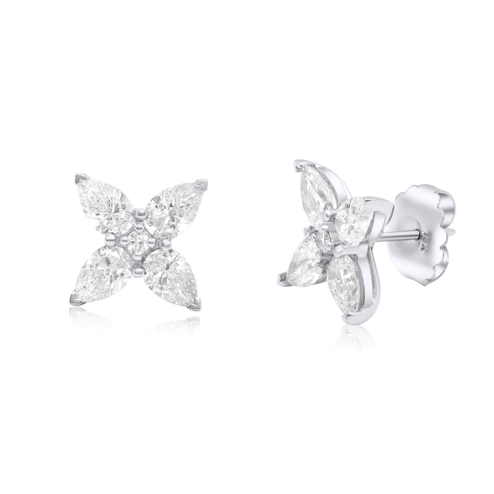 4.09ct Diamond Flower Stud Earring.jpg
