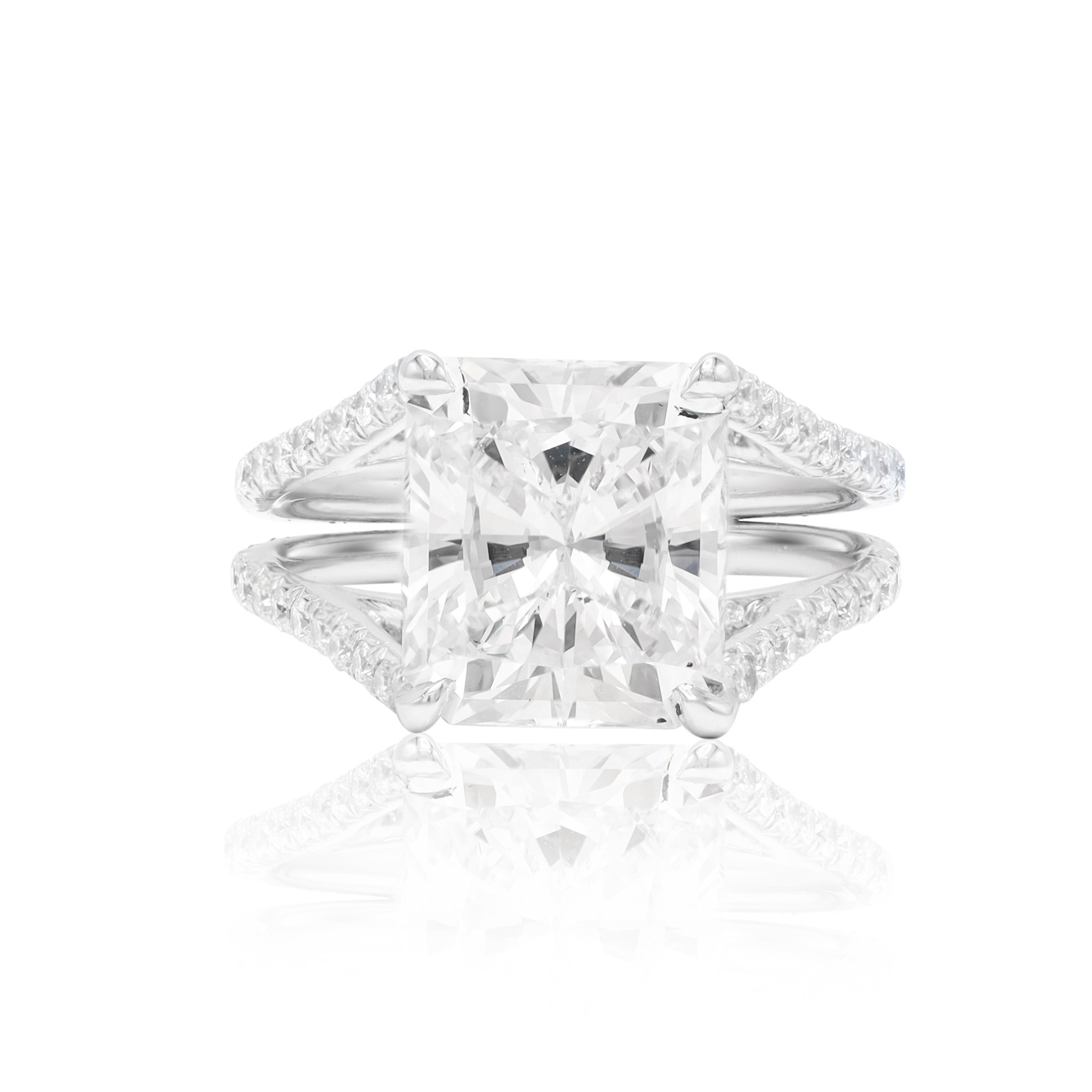 4.18ct Radiant Cut Three Stone Diamond Ring.jpg