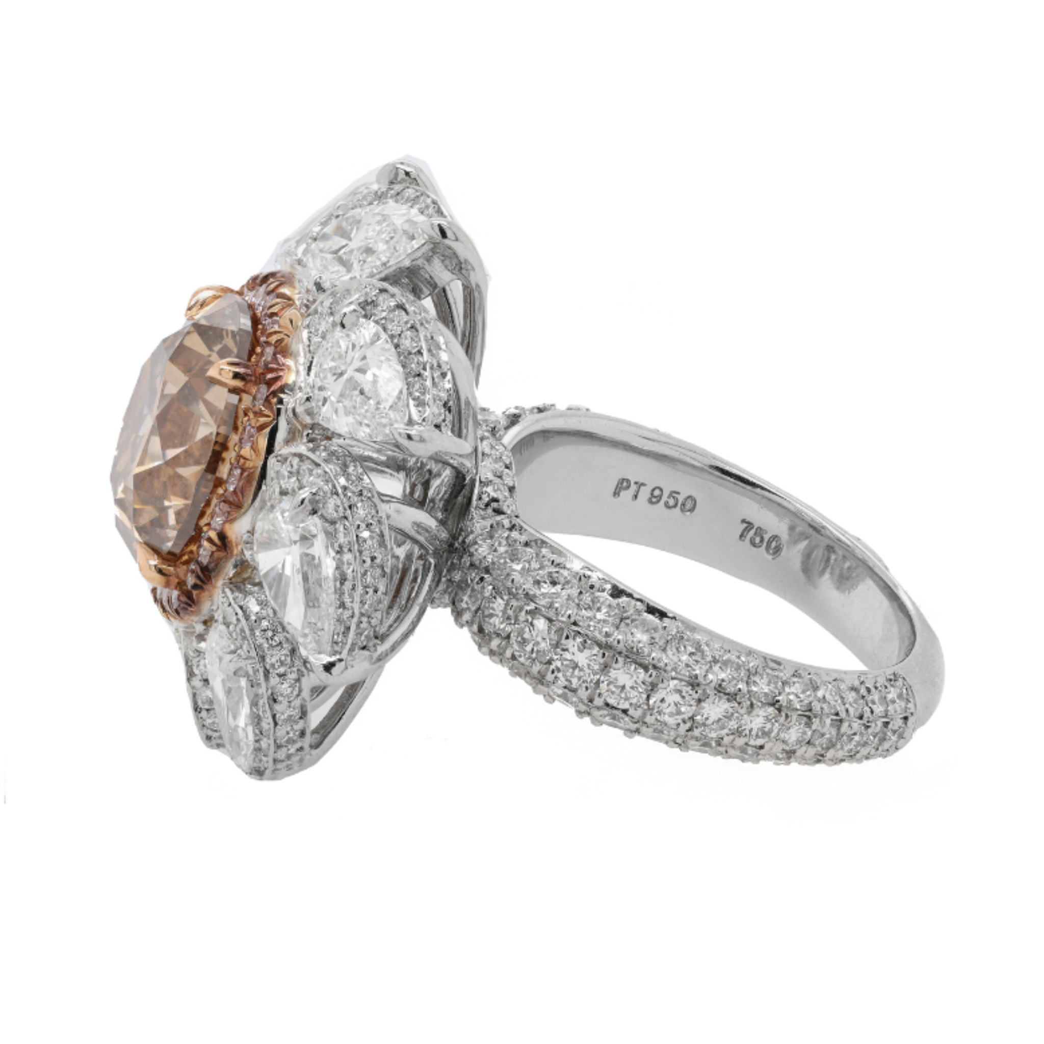 brown diamond wedding ring