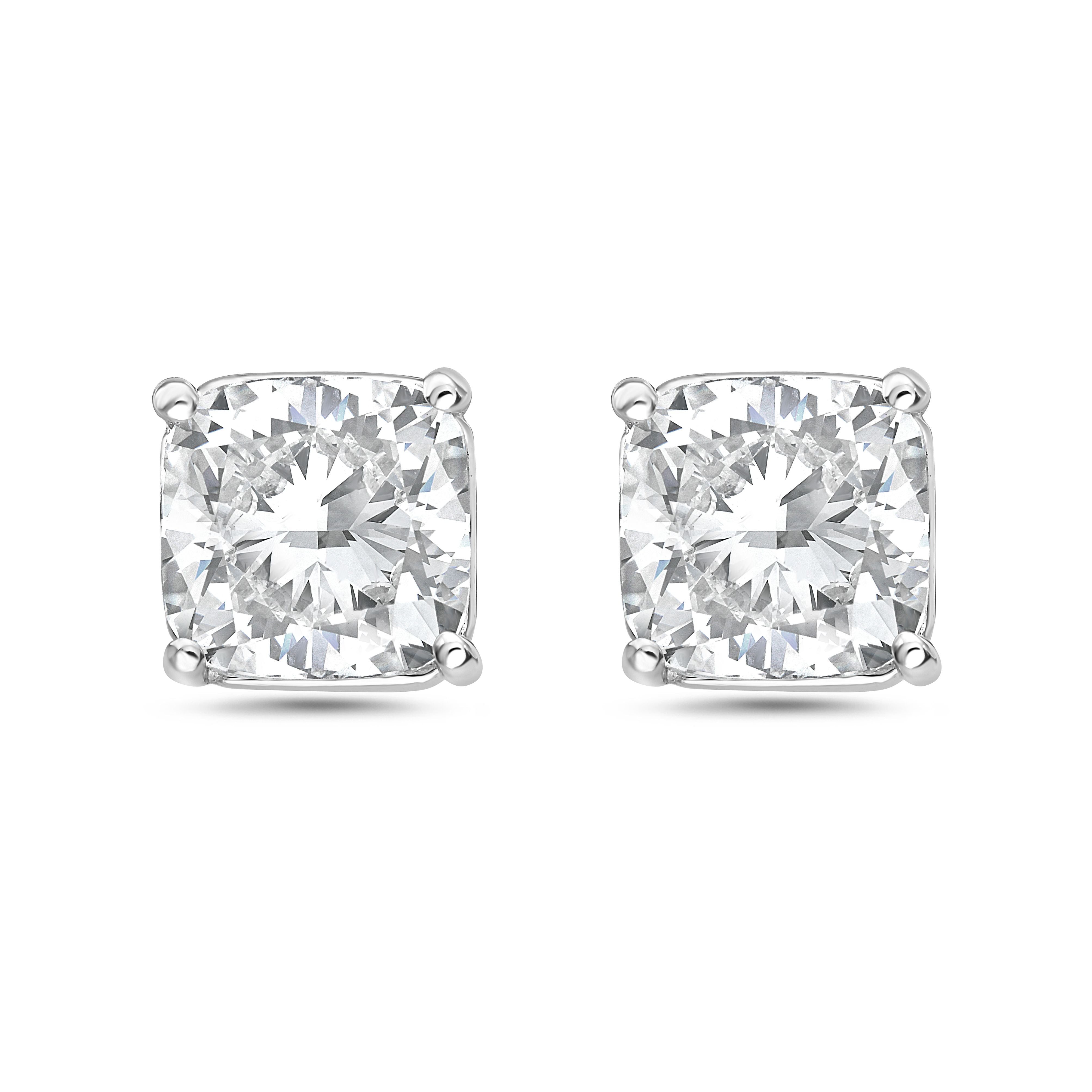 Lab Grown Cushion Diamond Studs