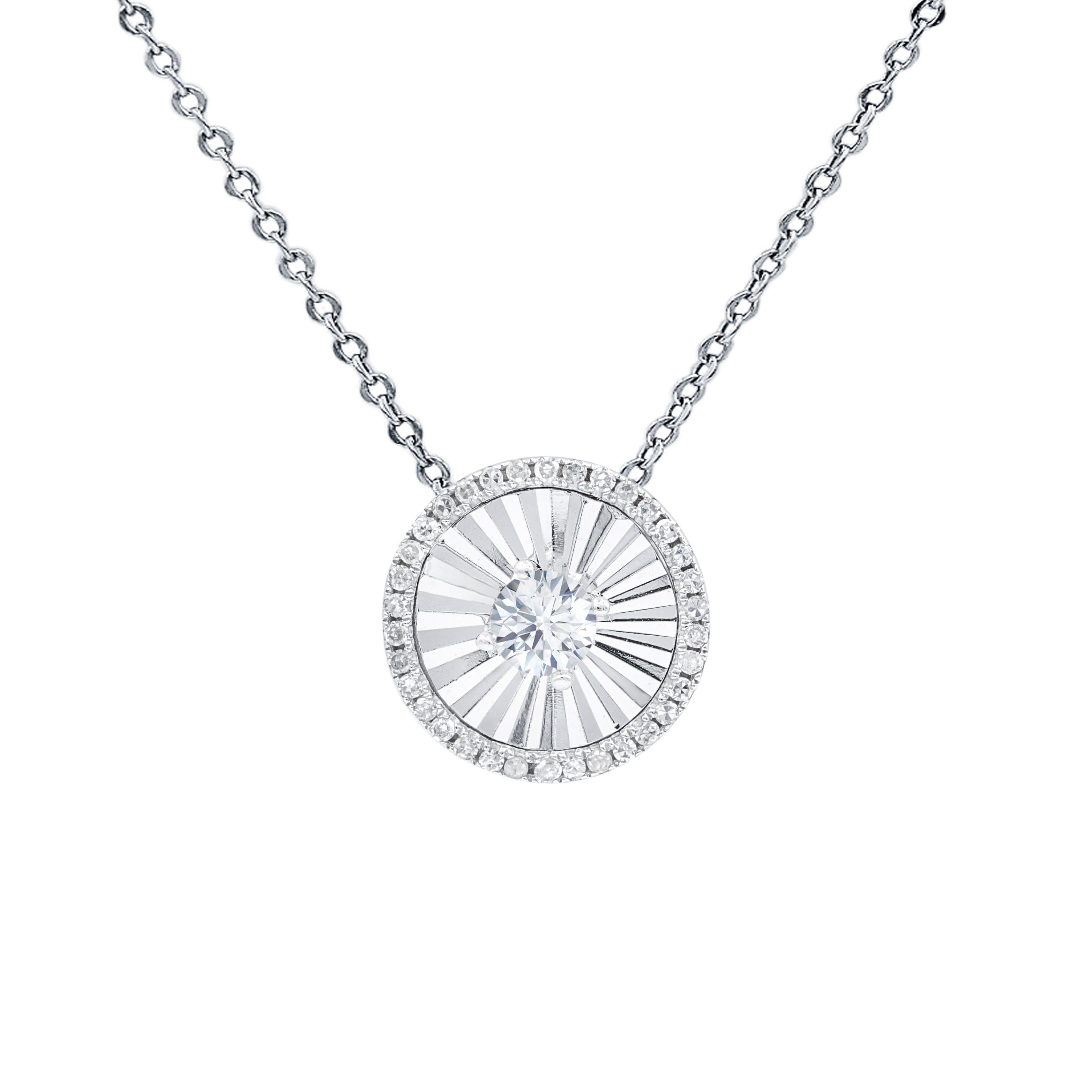 diamond halo necklace yellow gold