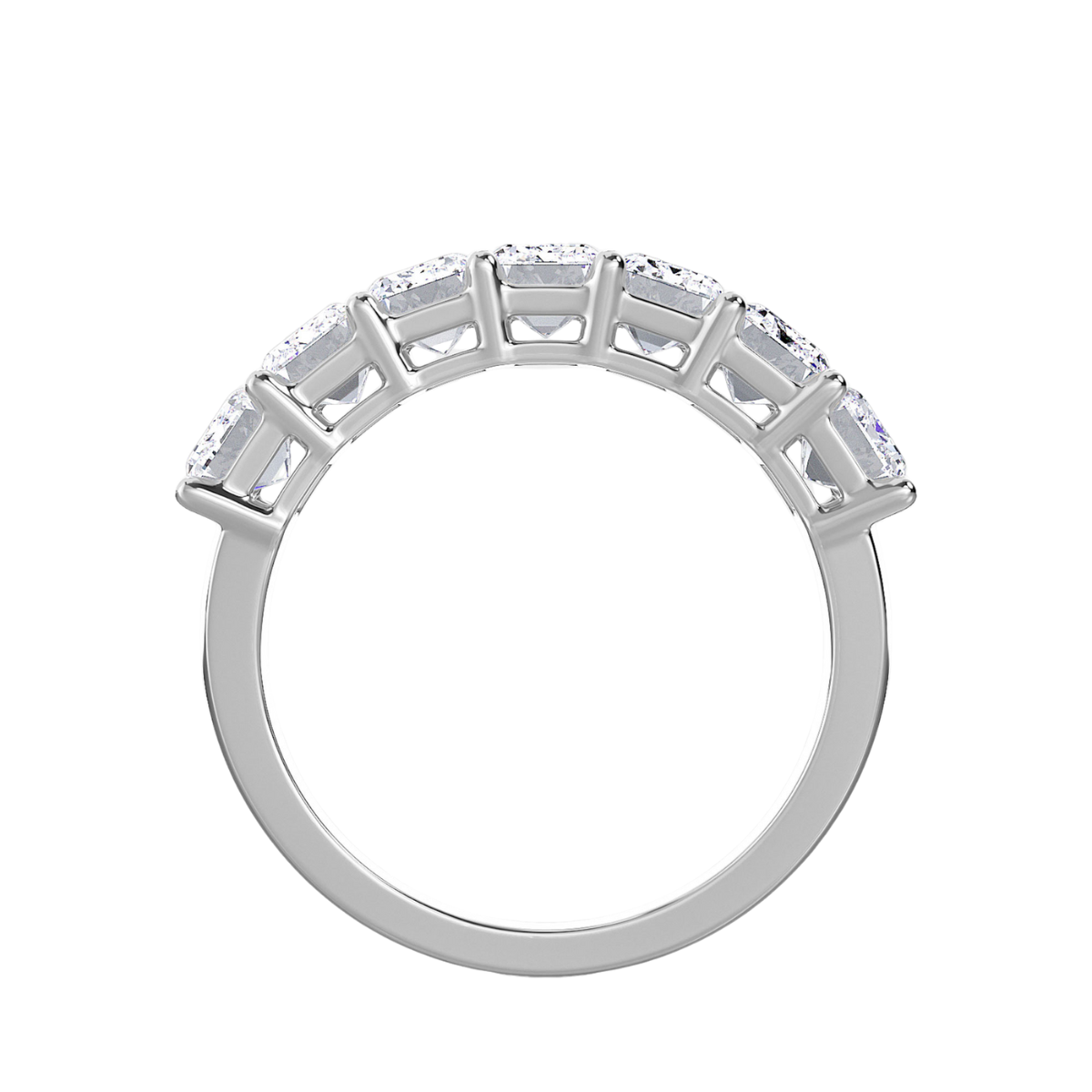 7 Stone Radiant Diamond Band