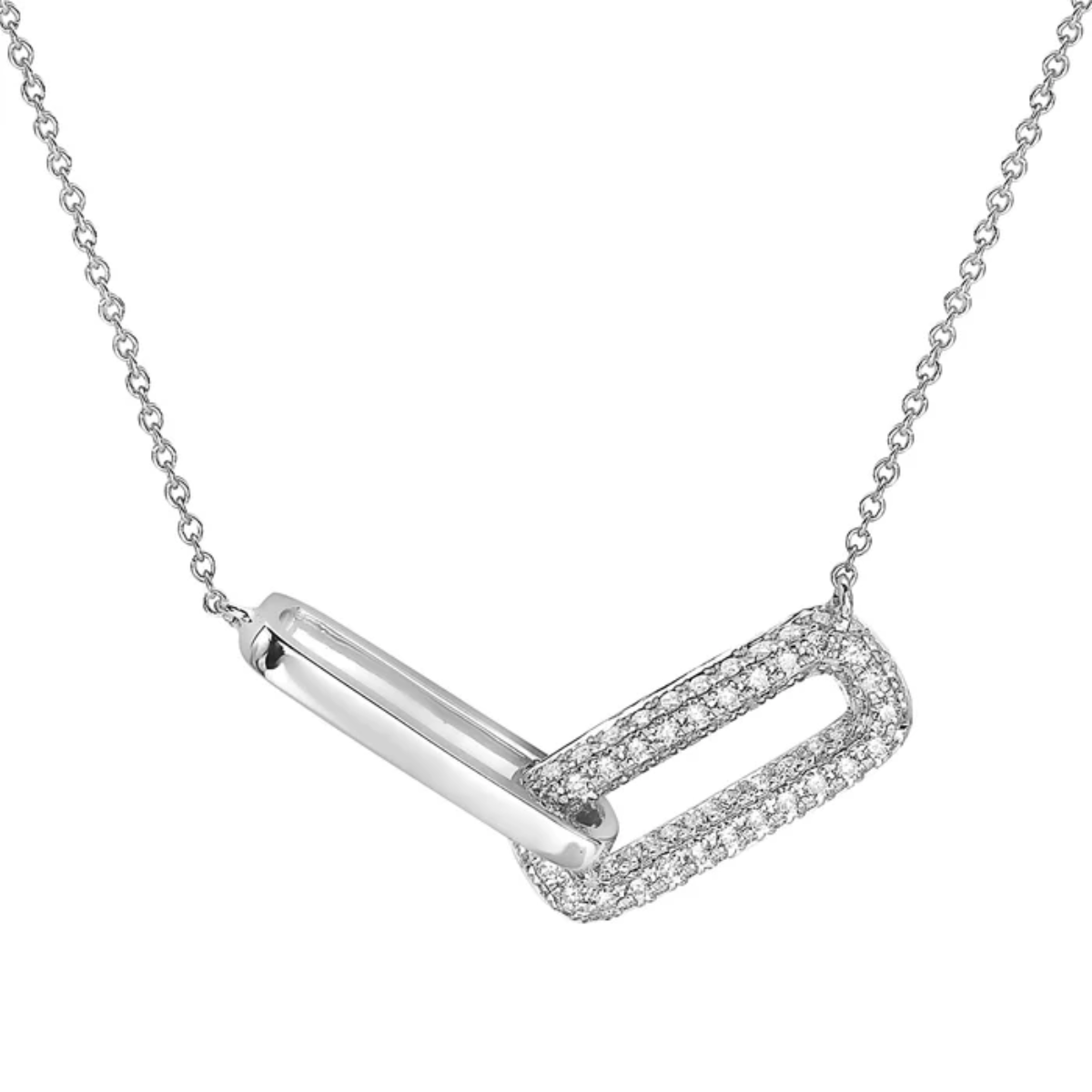 Pave Infinite Link Necklace