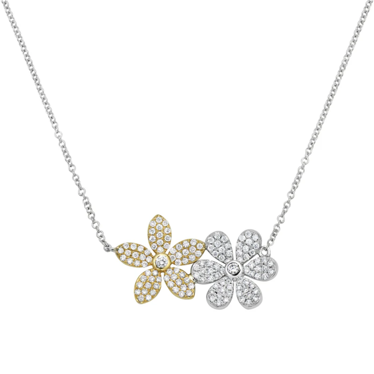 Diamond Flower Necklace