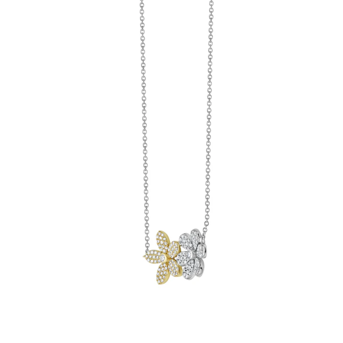 Diamond Flower Necklace