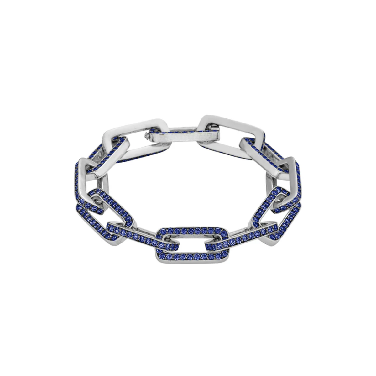 Blue Sapphire Link Bracelet