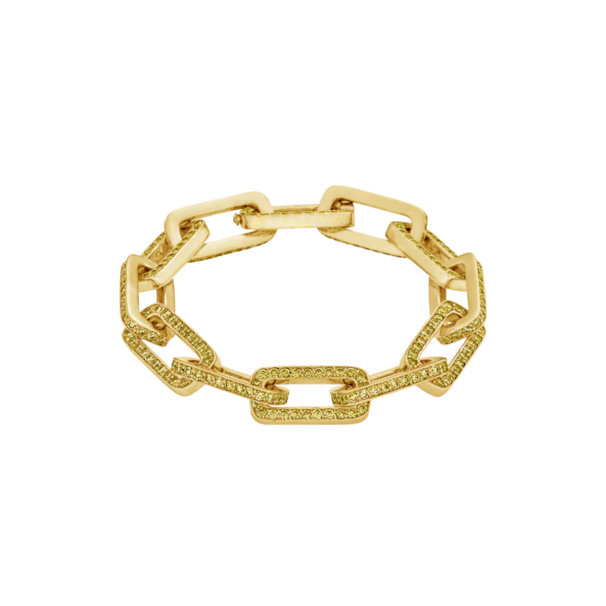 Yellow Sapphire Link Bracelet