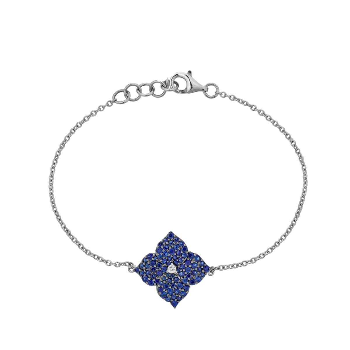 Small Sapphire Fleur Bracelet