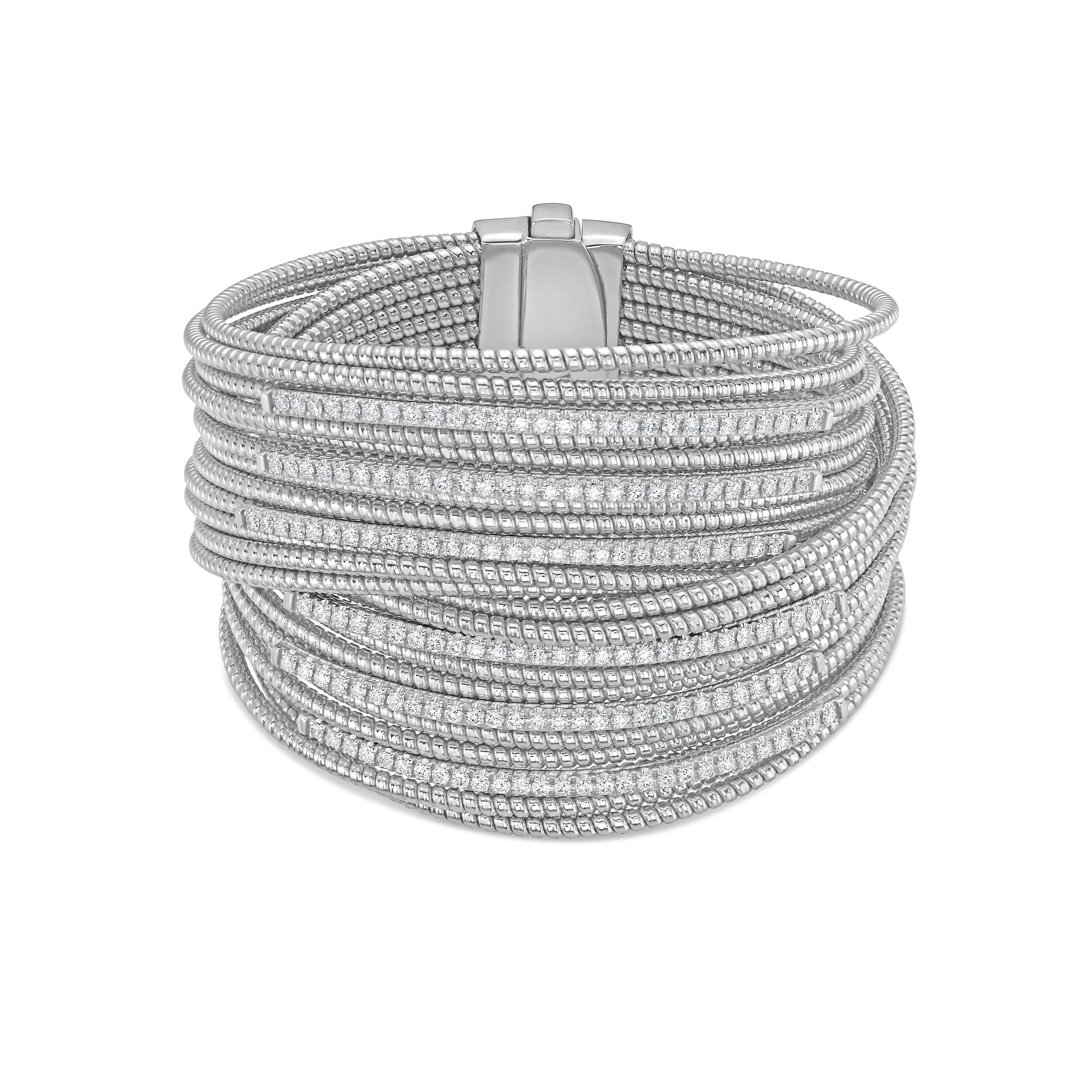 Diamond Wire Cuff Bracelet