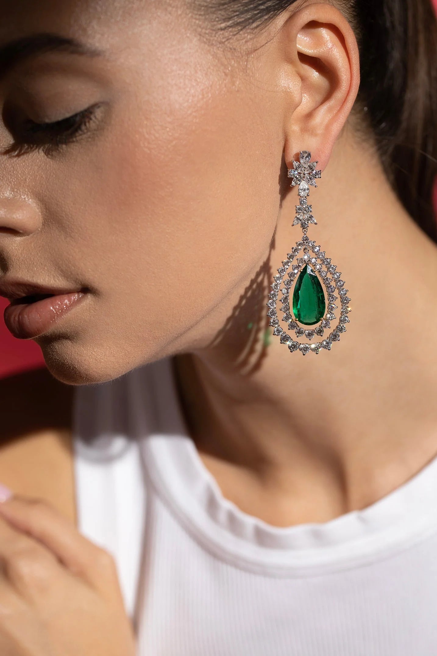 diamond drop earrings for women