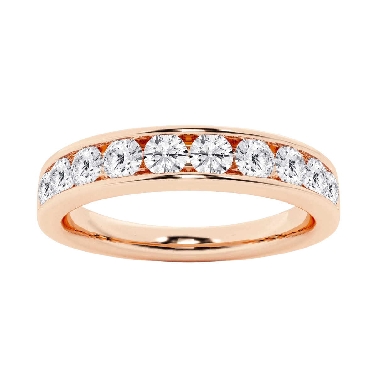 Channel Set ¾ Around Eternity Band