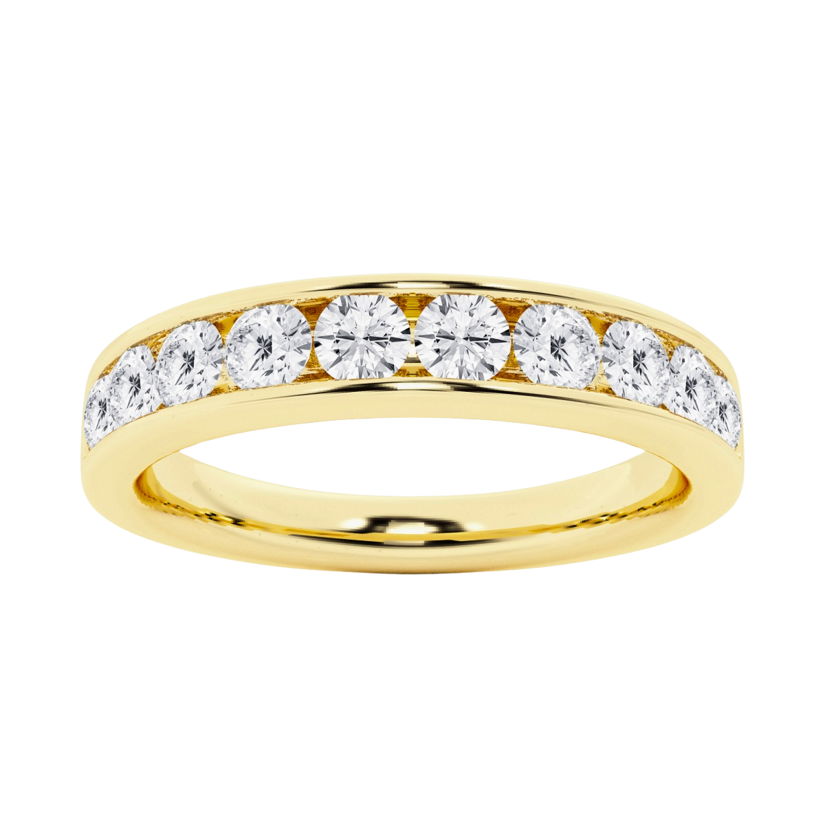 Channel Set ¾ Around Eternity Band