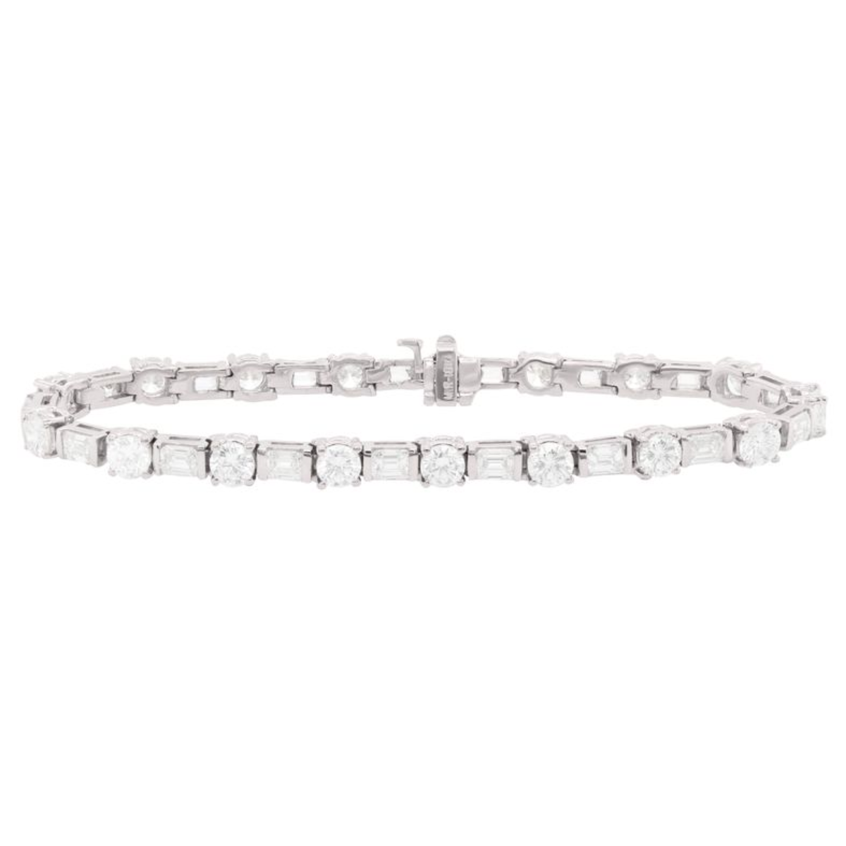 Multi Shape Diamond Tennis Bracelet